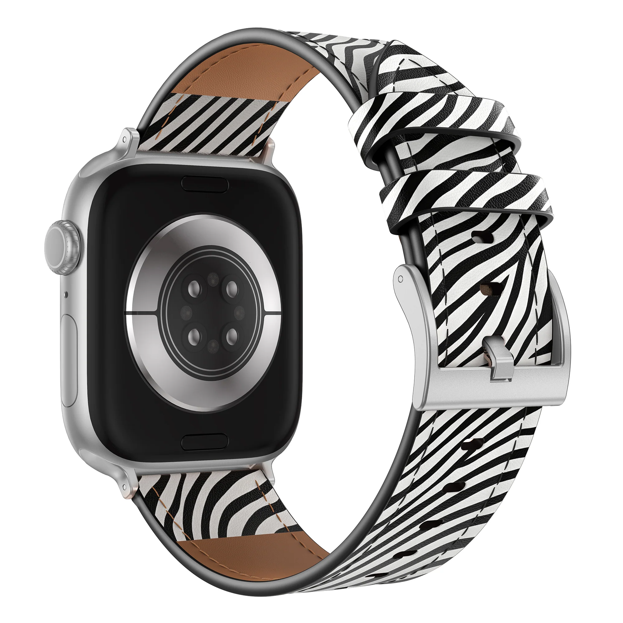 arktisband Apple Watch Lederarmband „Studio“ - Zebra - Image 6