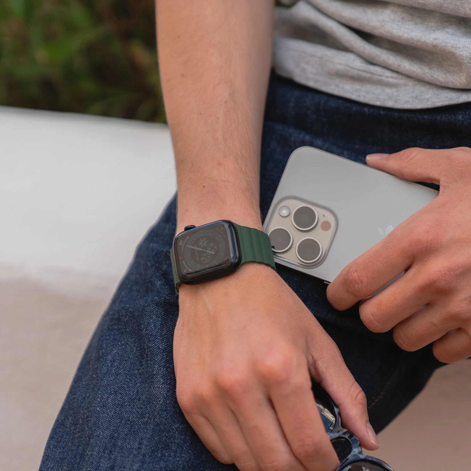 arktisband Apple Watch magnetisches Silikonarmband "Ligo" - Image 48