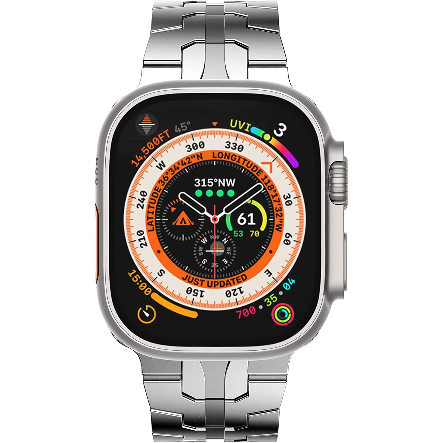 arktisband Apple Watch Ultra Edelstahl Armband "Pathfinder" - Image 16