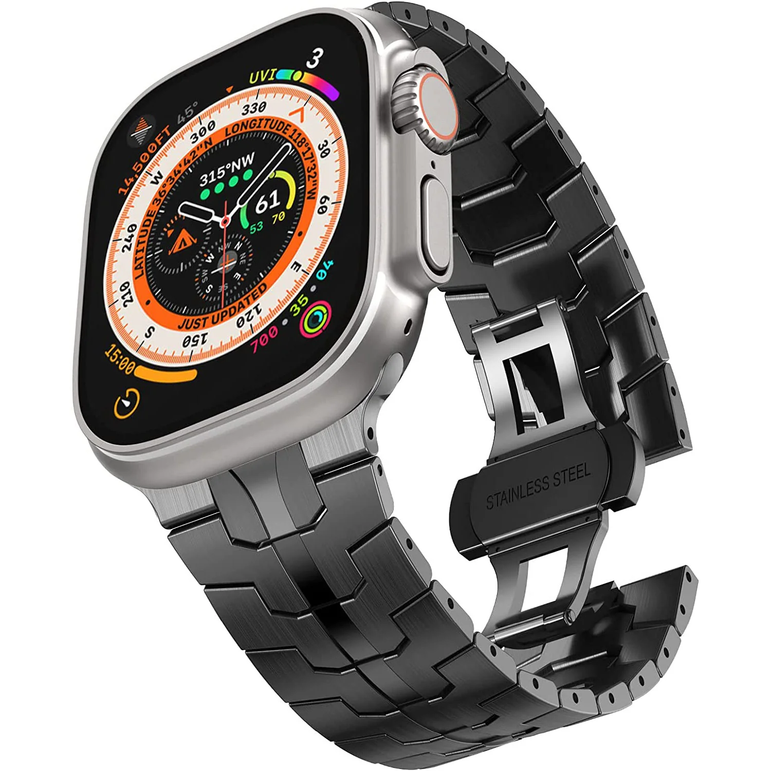 arktisband Apple Watch Ultra Edelstahl Armband "Pathfinder" - Image 7