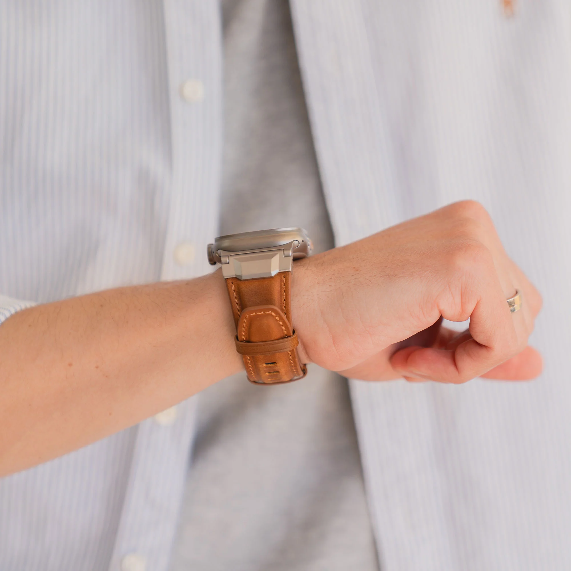 arktisband Apple Watch Ultra Lederarmband „Delta“ - Image 3