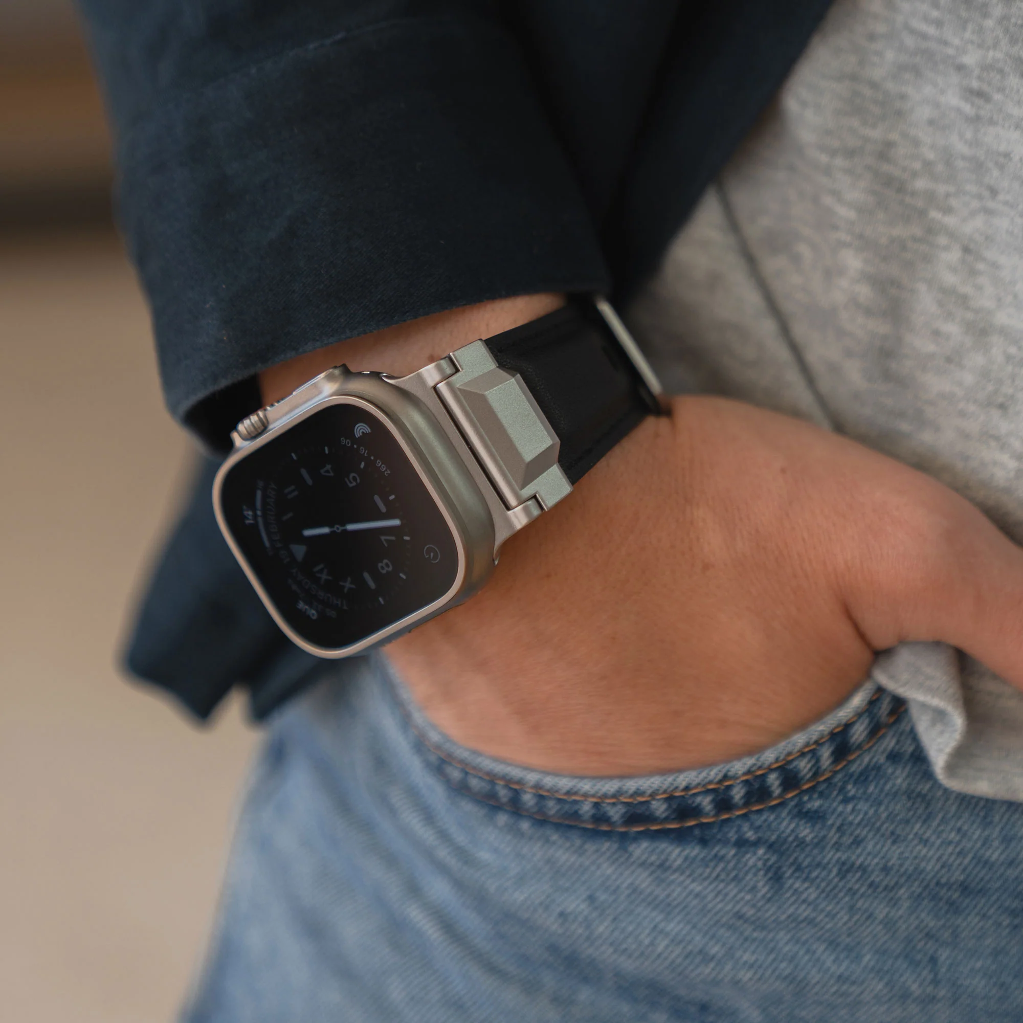 arktisband Apple Watch Ultra Lederarmband „Delta“ - Image 8