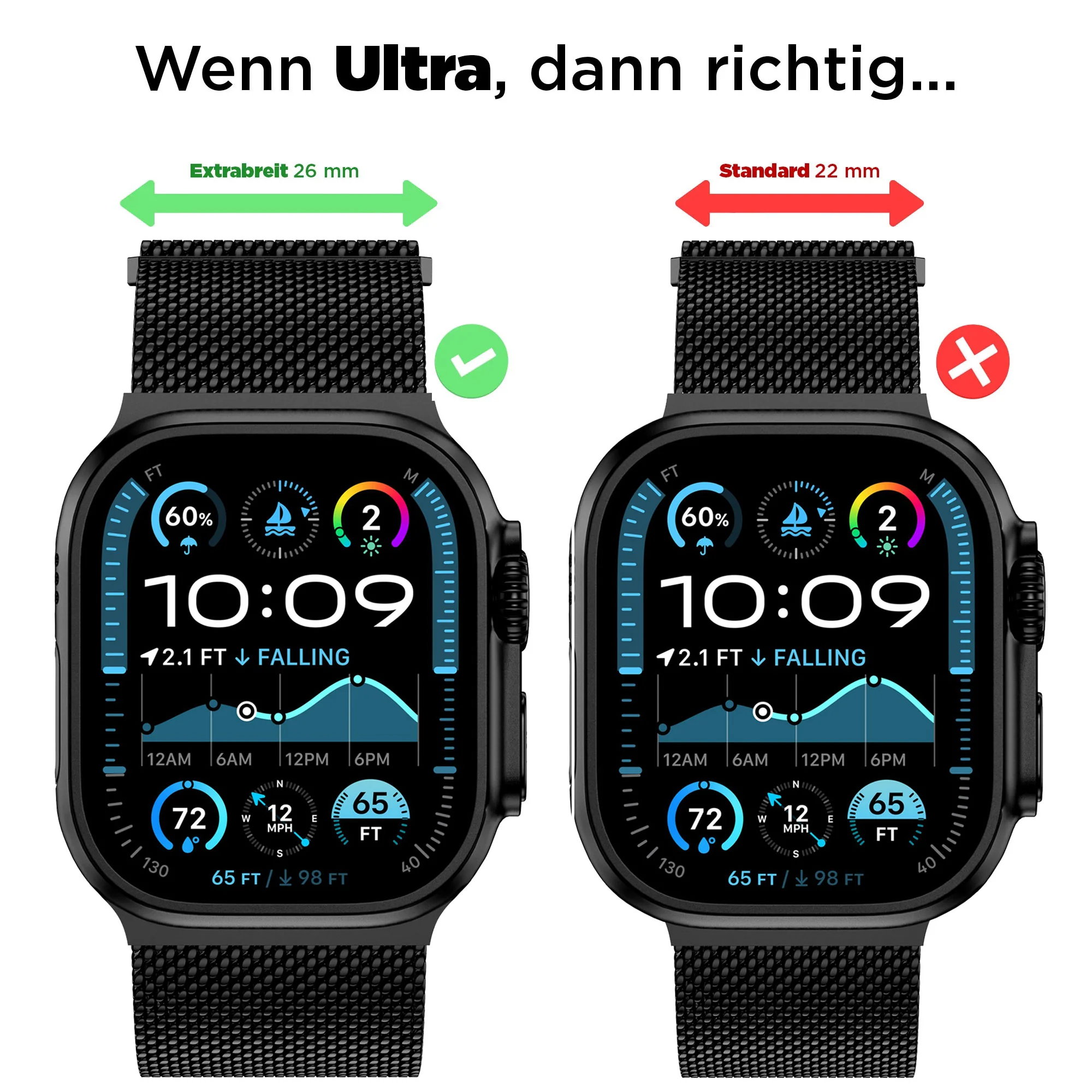 arktisband Apple Watch Ultra Milanaise Armband "Bold" - Image 7