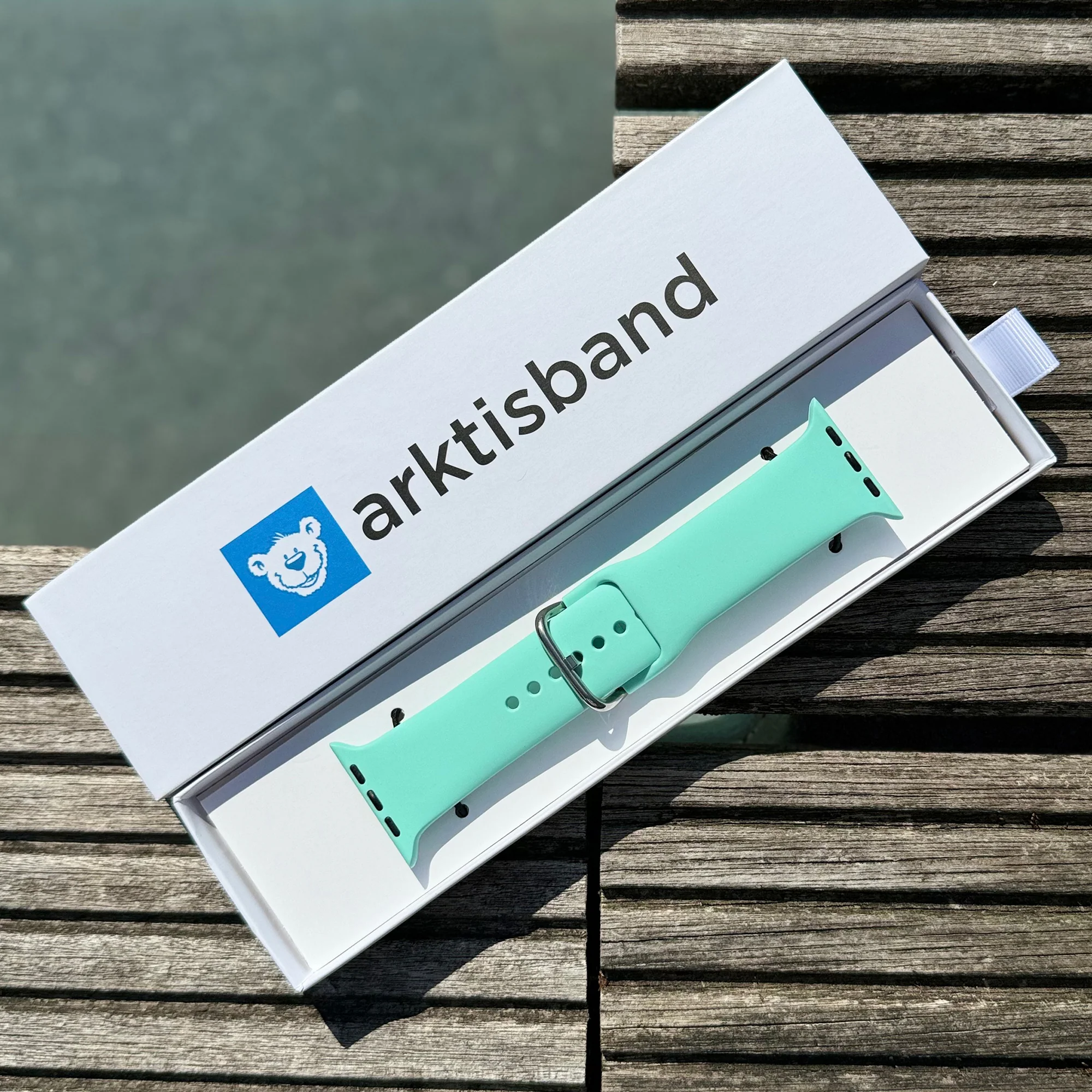 arktisband Apple Watch Silikonarmband "Aqua" - Image 47