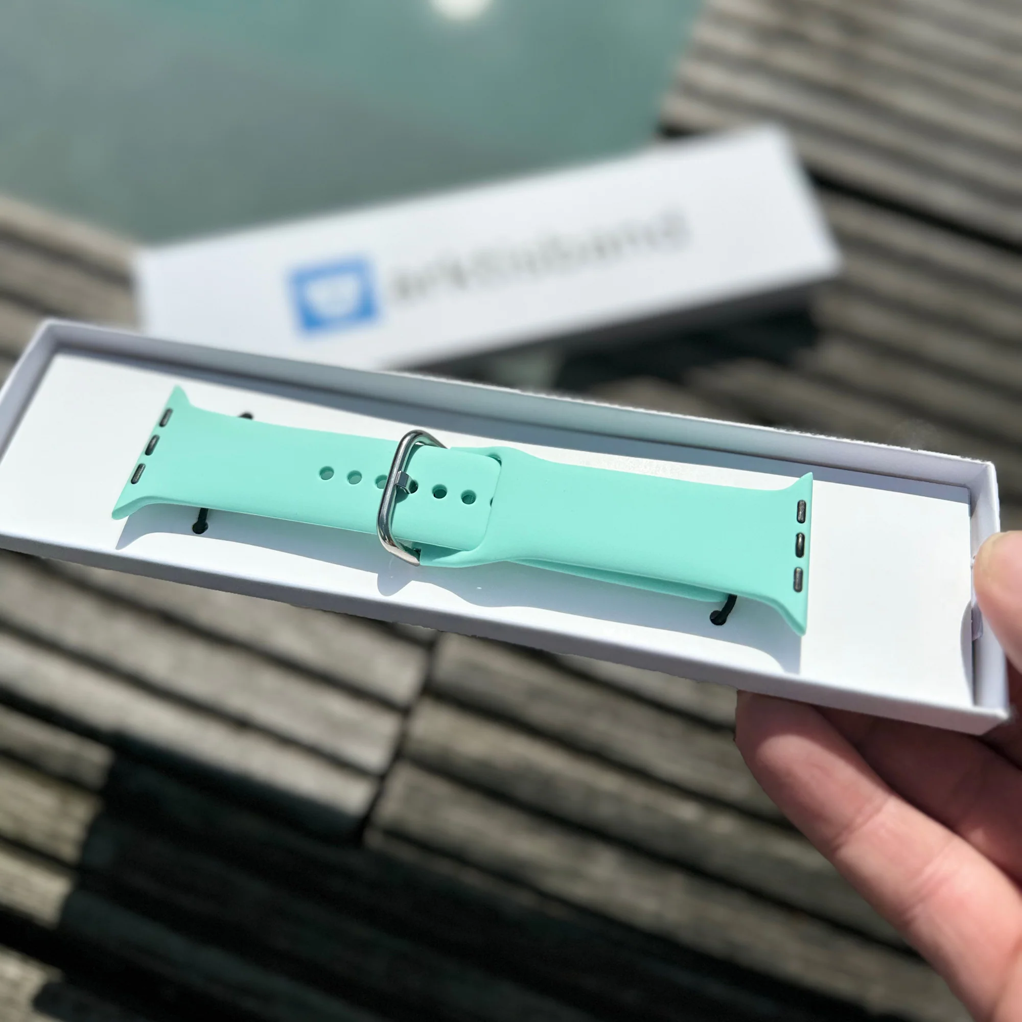 arktisband Apple Watch Silikonarmband "Aqua" - Image 48