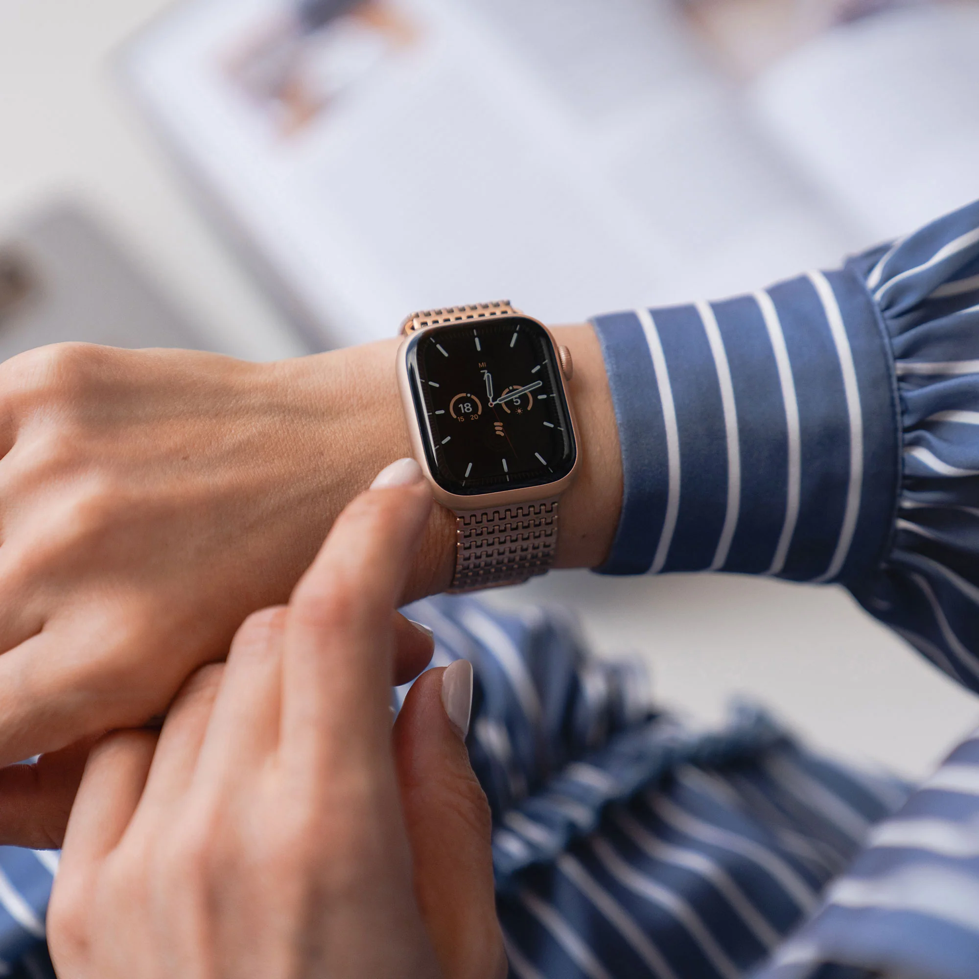 arktisband Apple Watch Edelstahl Armband „Aurora“ - Image 5
