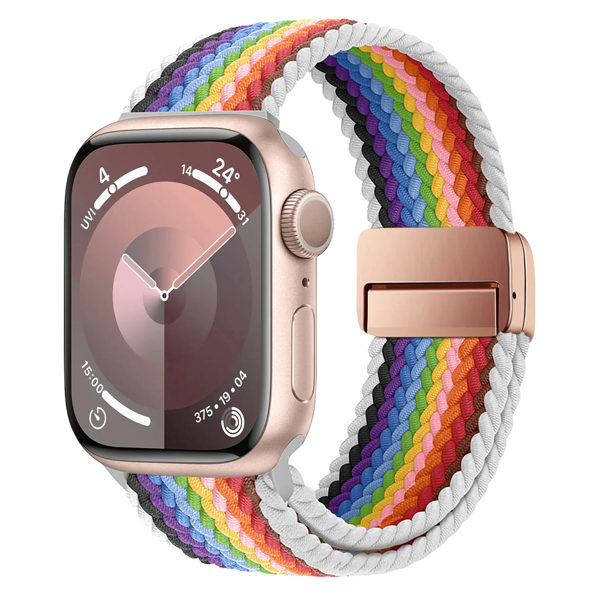 arktisband Geflochtenes Apple Watch Armband "Casual" Rainbow Edition - Image 10