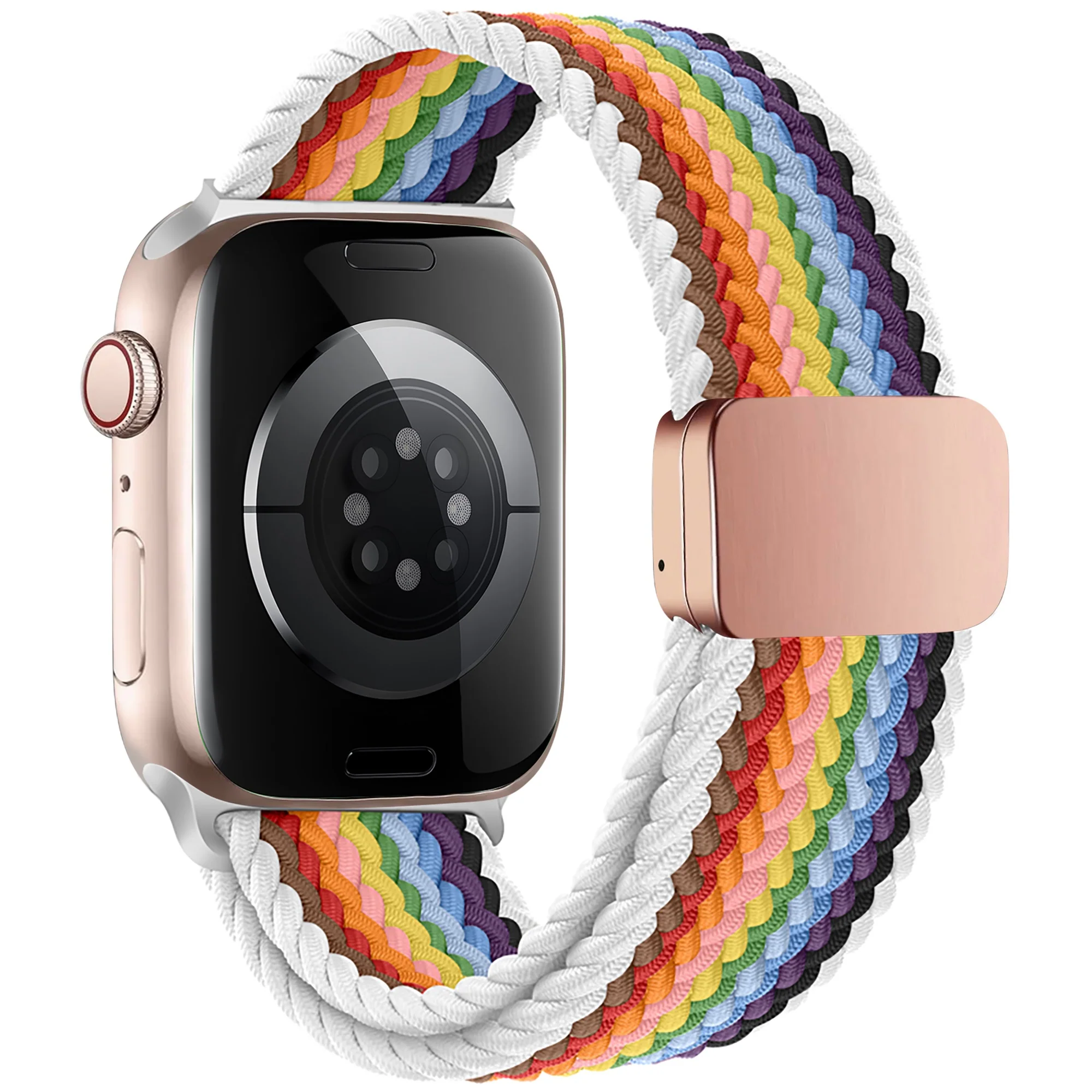 arktisband Geflochtenes Apple Watch Armband "Casual" Rainbow Edition - Image 11