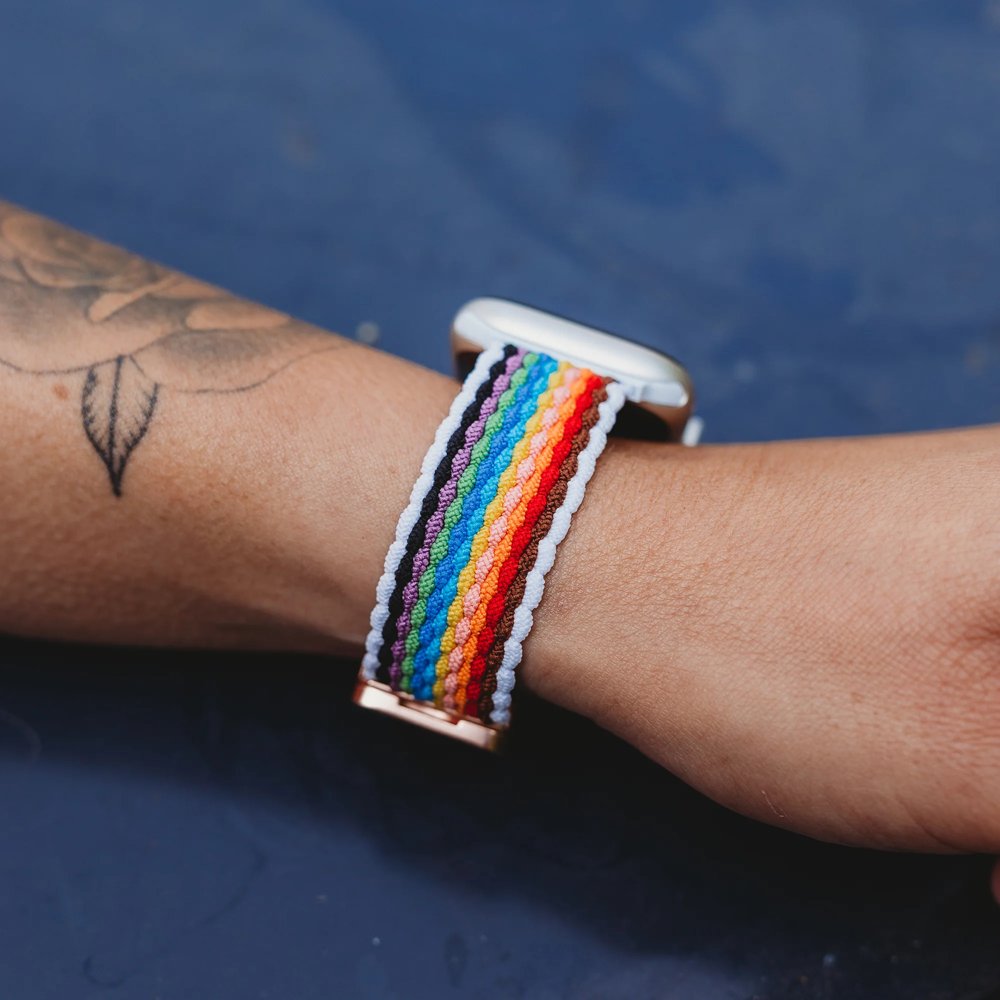 arktisband Geflochtenes Apple Watch Armband "Casual" Rainbow Edition - Image 12