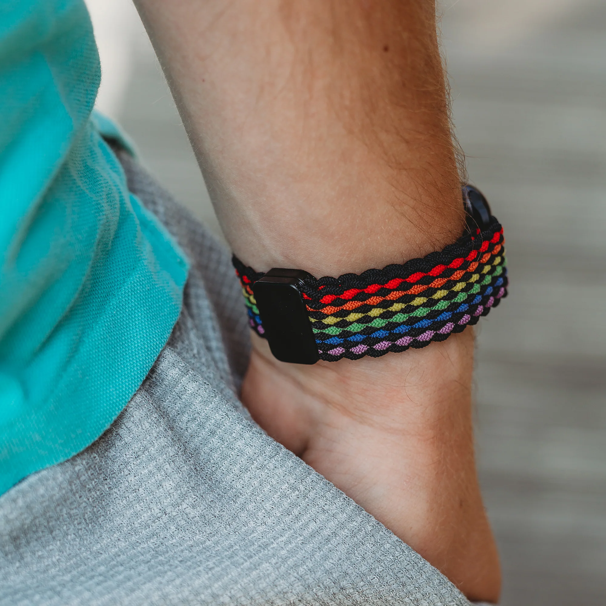 arktisband Geflochtenes Apple Watch Armband "Casual" Rainbow Edition - Image 20