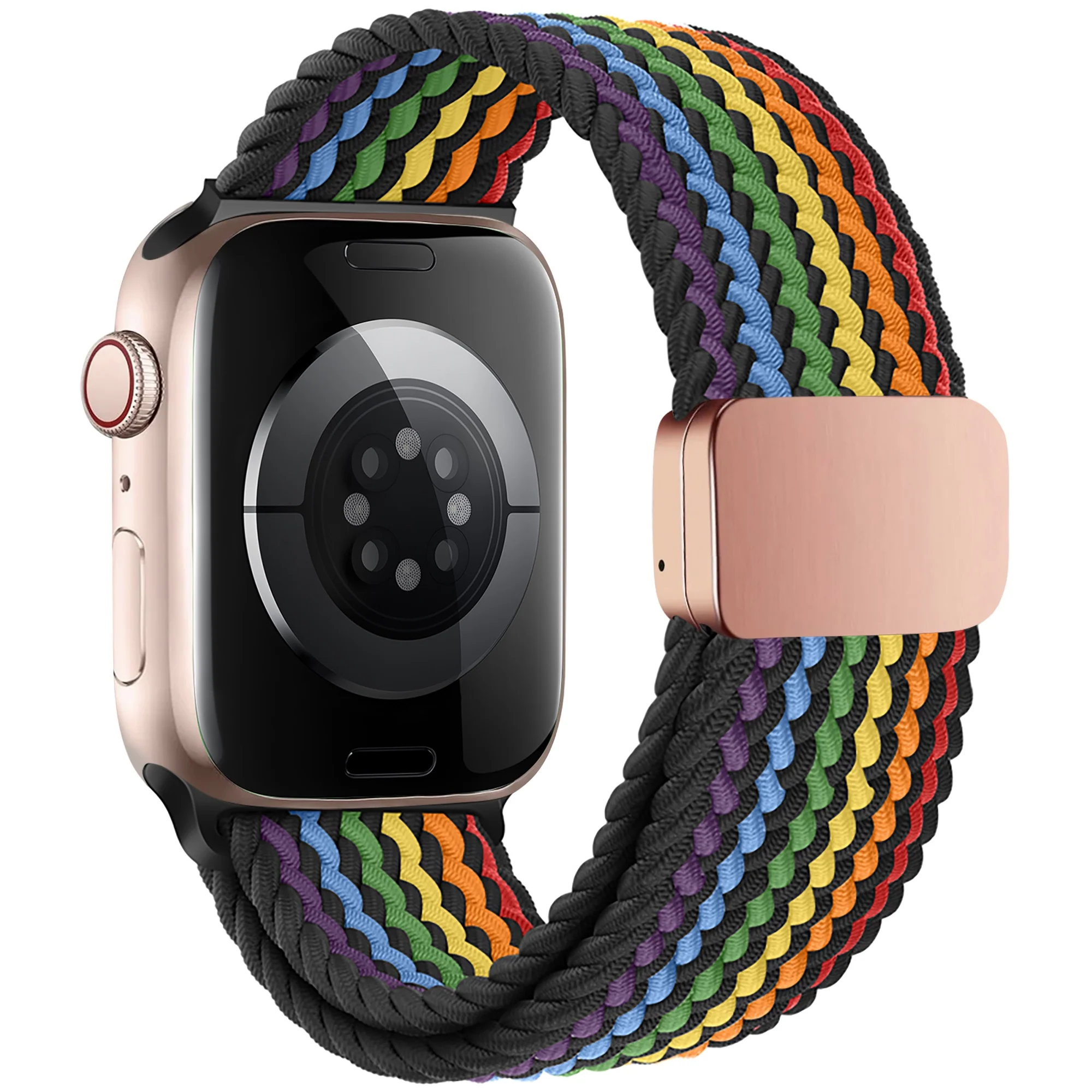 arktisband Geflochtenes Apple Watch Armband "Casual" Rainbow Edition - Image 24