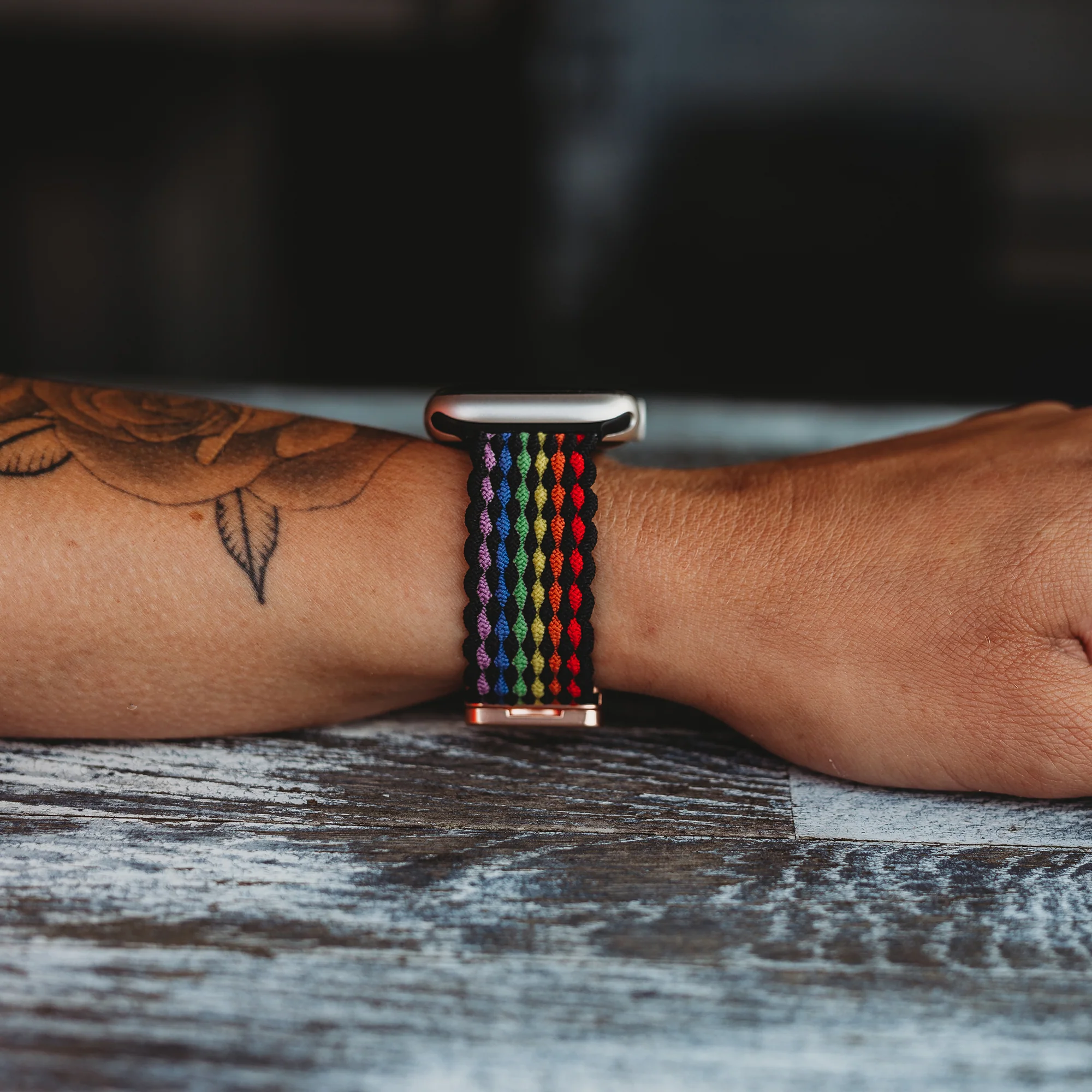 arktisband Geflochtenes Apple Watch Armband "Casual" Rainbow Edition - Image 26