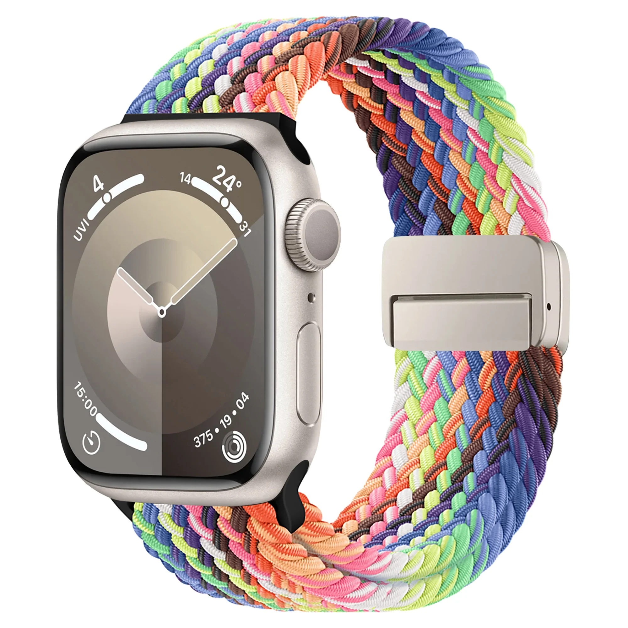 arktisband Geflochtenes Apple Watch Armband "Casual" Rainbow Edition - Image 27