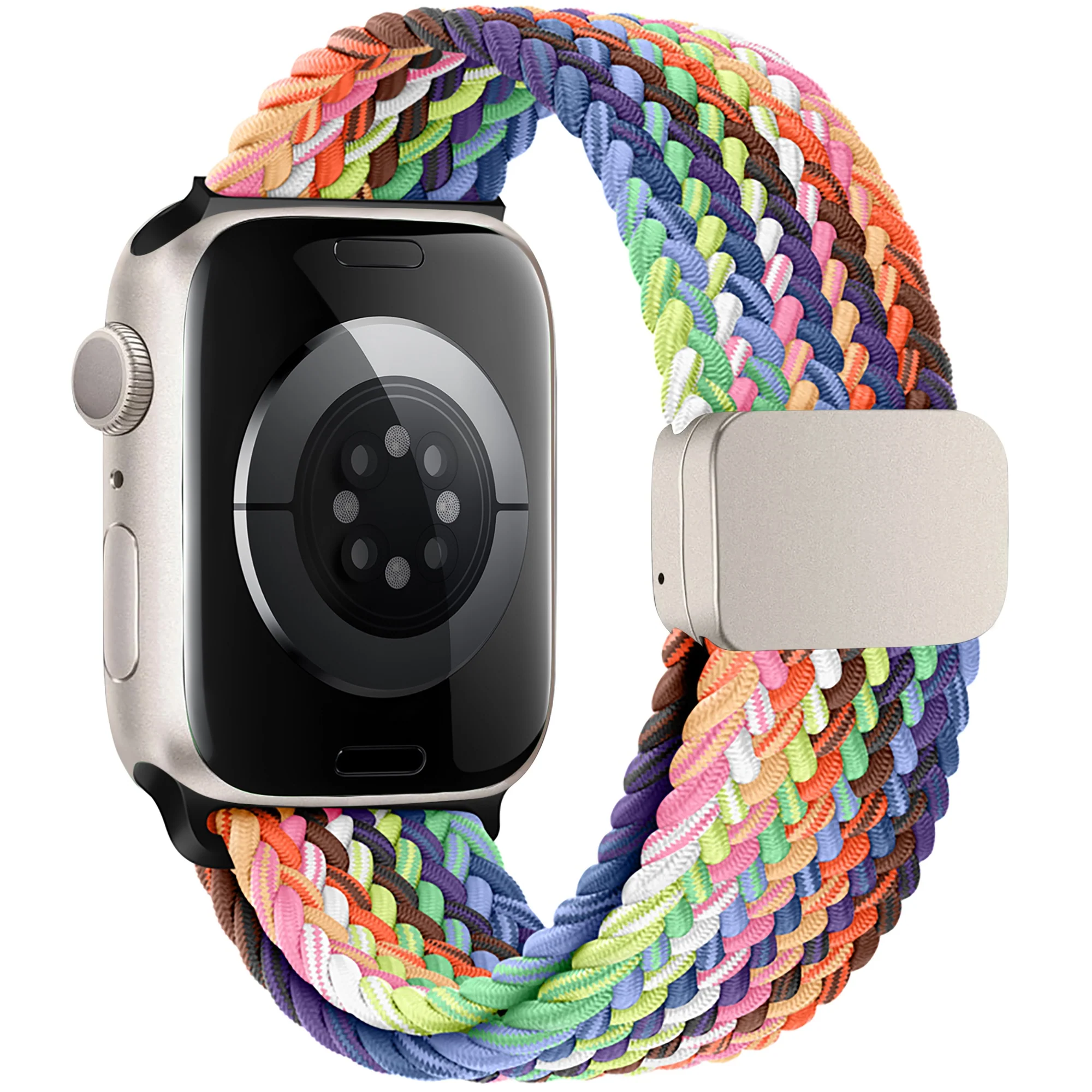 arktisband Geflochtenes Apple Watch Armband "Casual" Rainbow Edition - Image 28