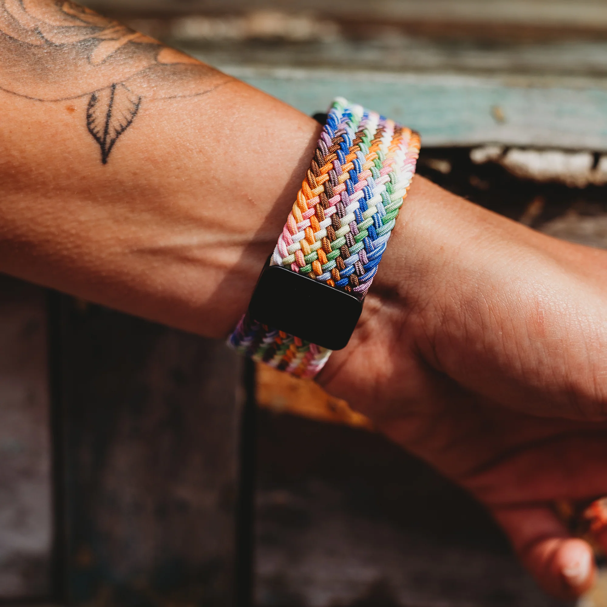 arktisband Geflochtenes Apple Watch Armband "Casual" Rainbow Edition - Image 33