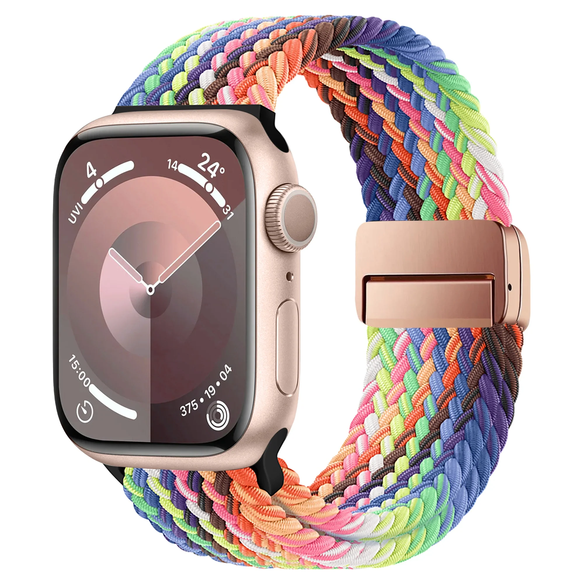 arktisband Geflochtenes Apple Watch Armband "Casual" Rainbow Edition - Image 35