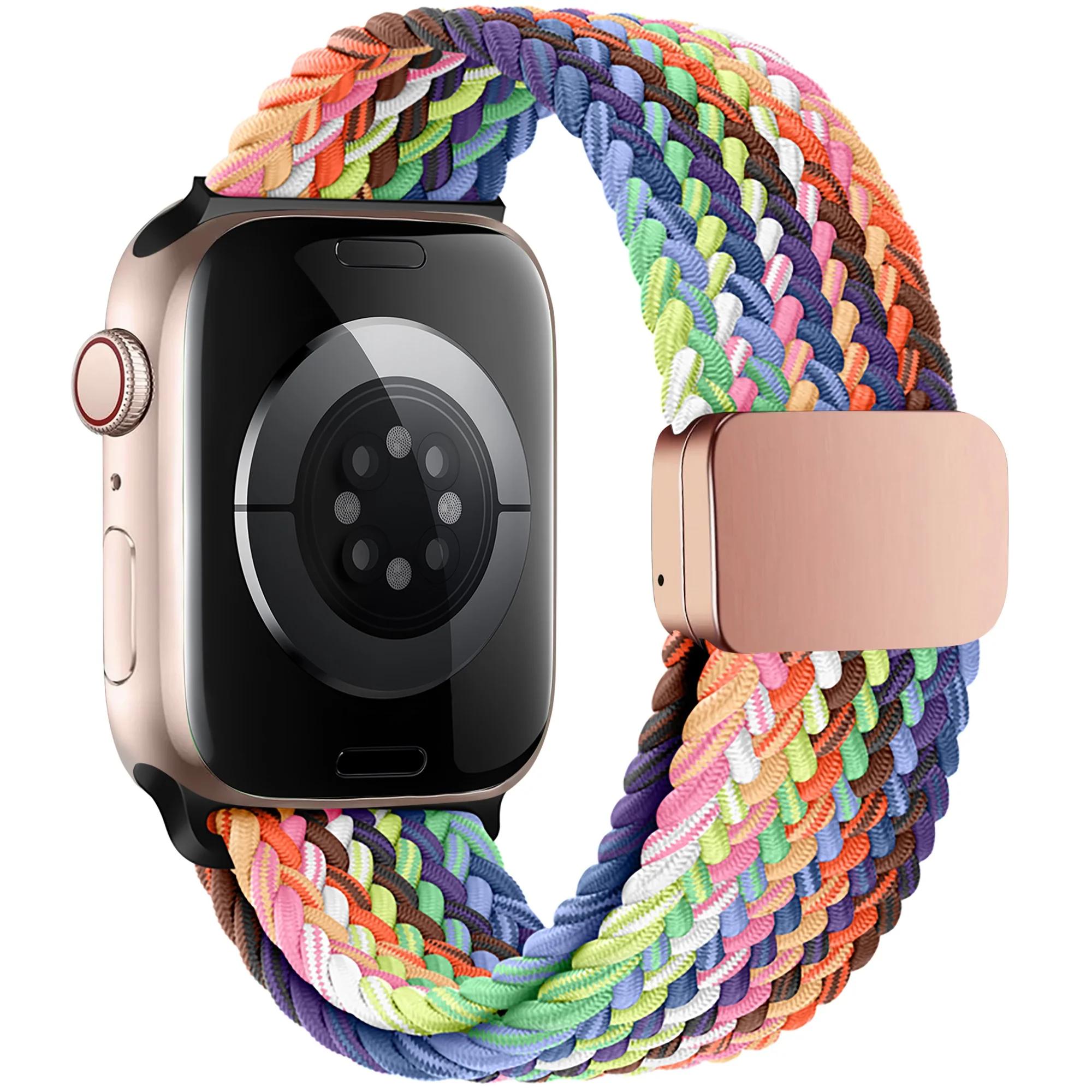 arktisband Geflochtenes Apple Watch Armband "Casual" Rainbow Edition - Image 36