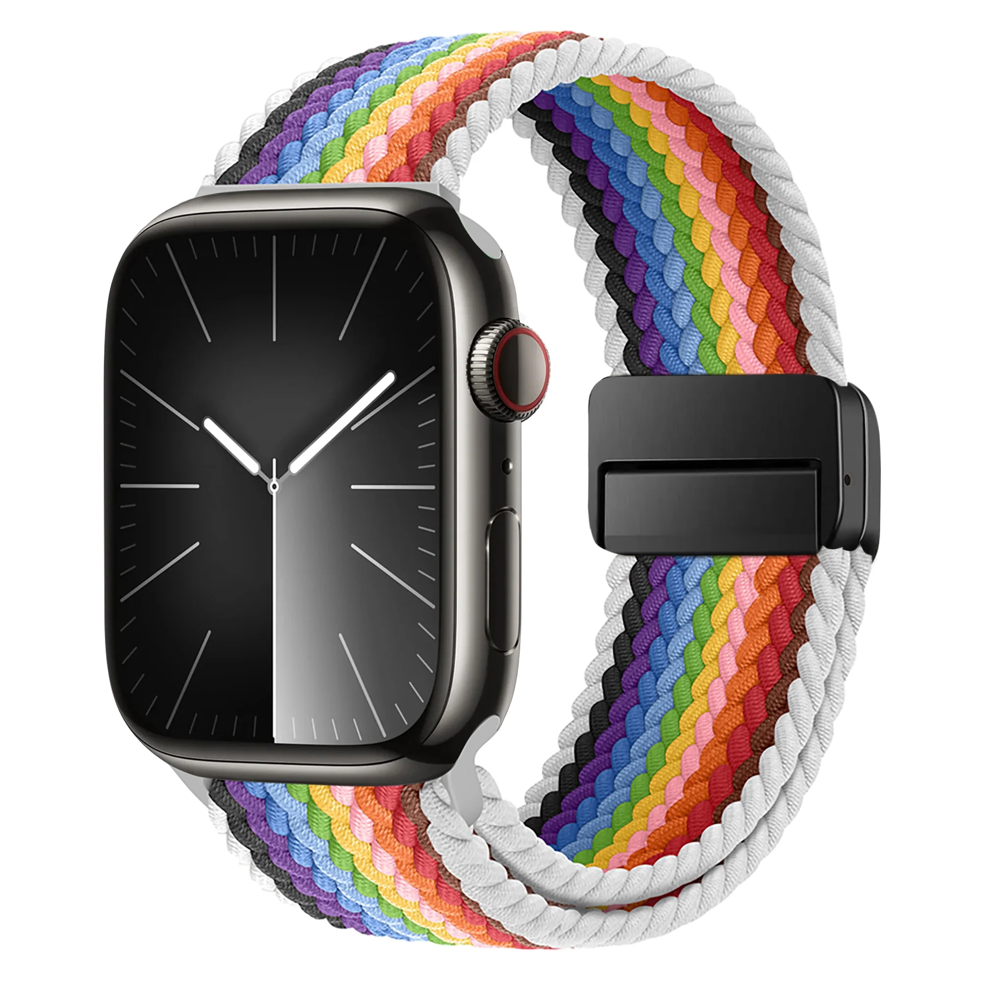 arktisband Geflochtenes Apple Watch Armband "Casual" Rainbow Edition - Image 6