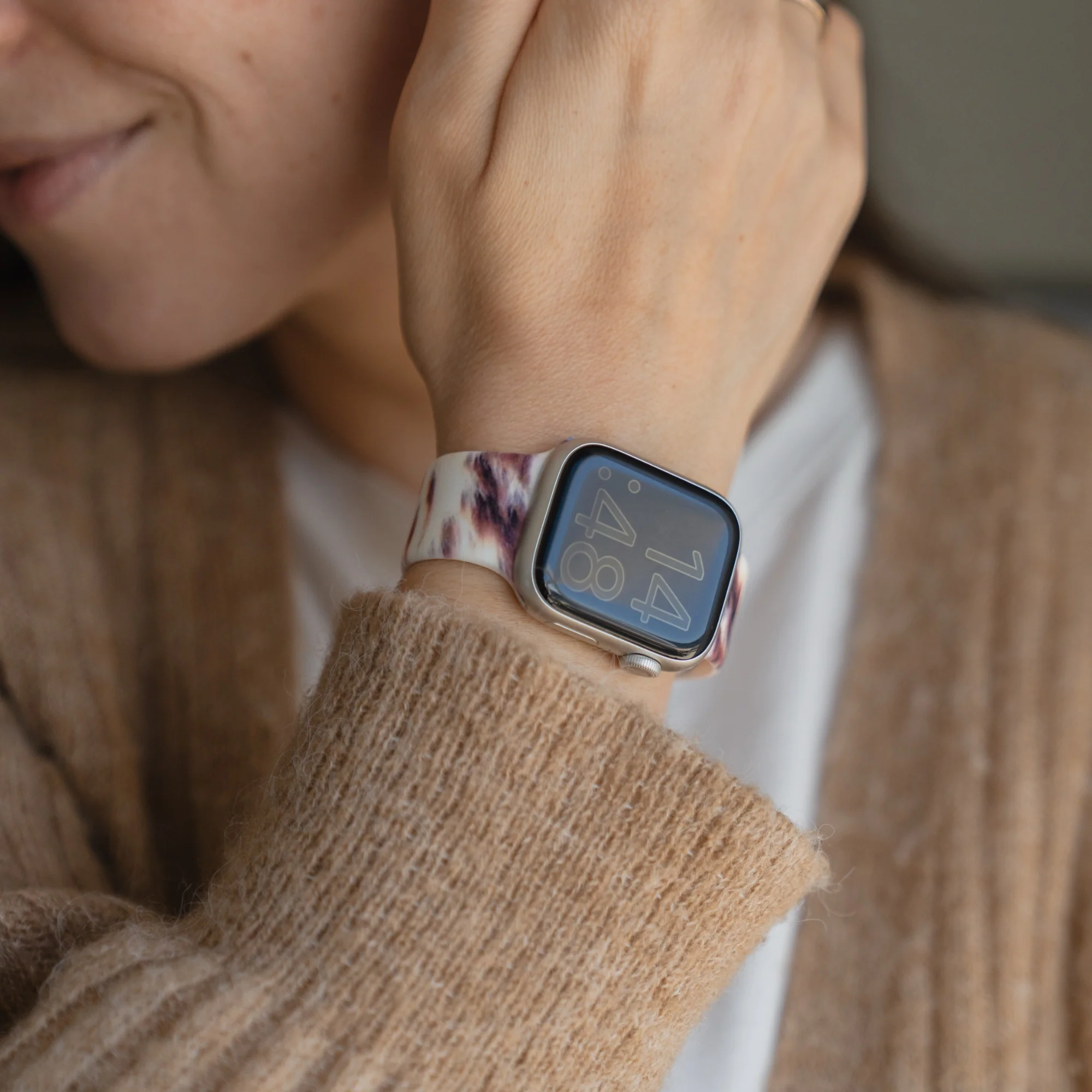 arktisband Kuhfell Braun Apple Watch Armband - Image 5