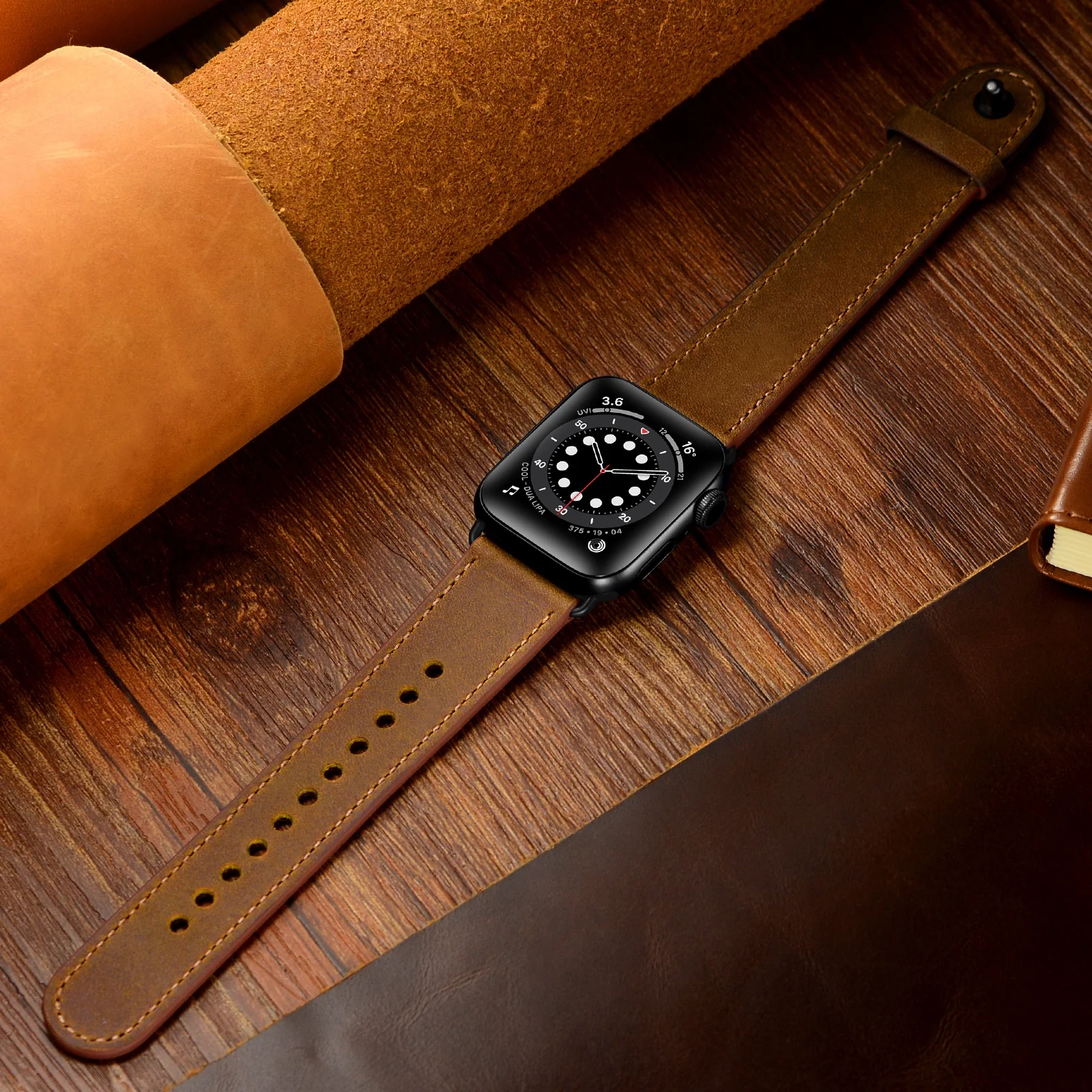 arktisband Vintage Apple Watch Lederarmband - Image 7