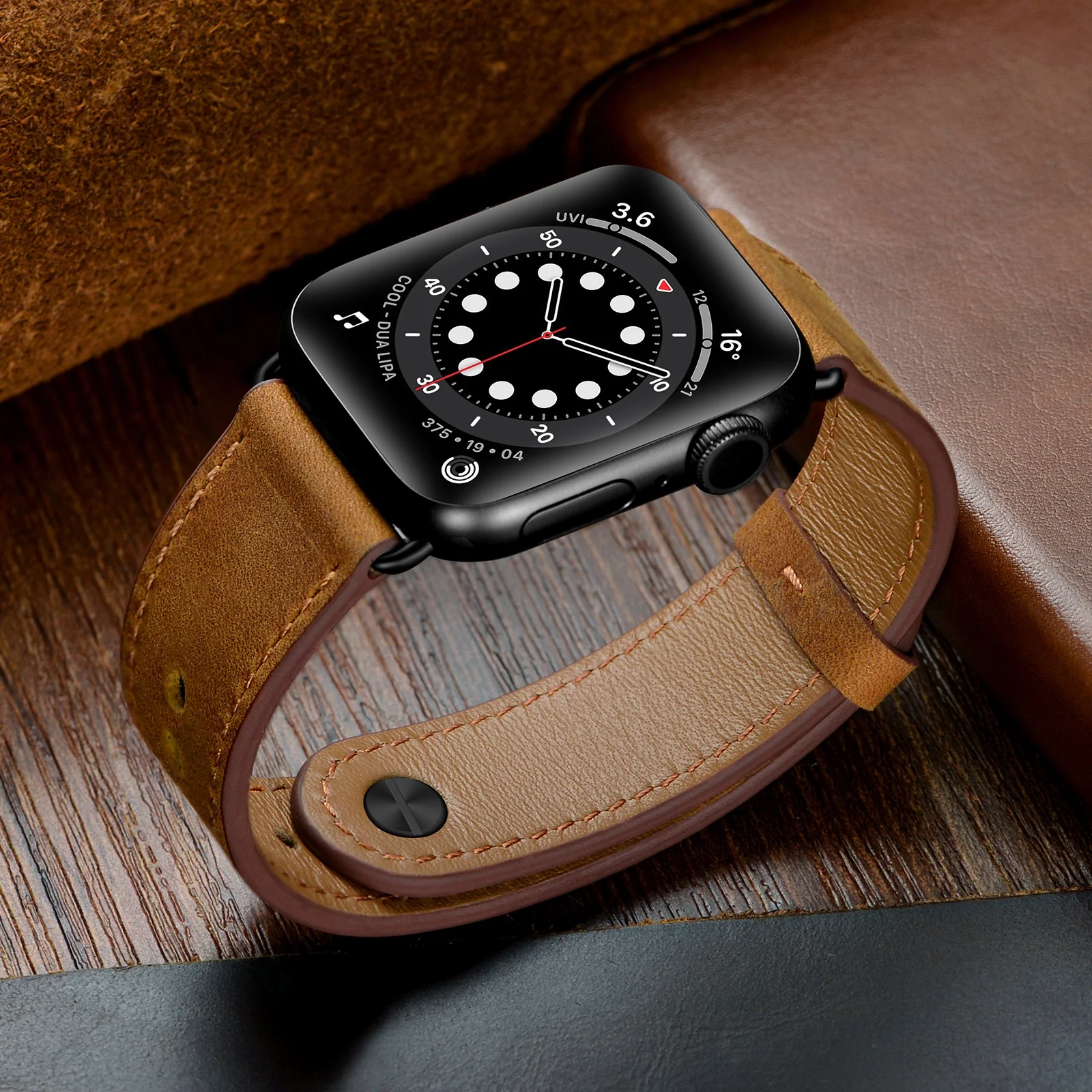 arktisband Vintage Apple Watch Lederarmband - Image 9