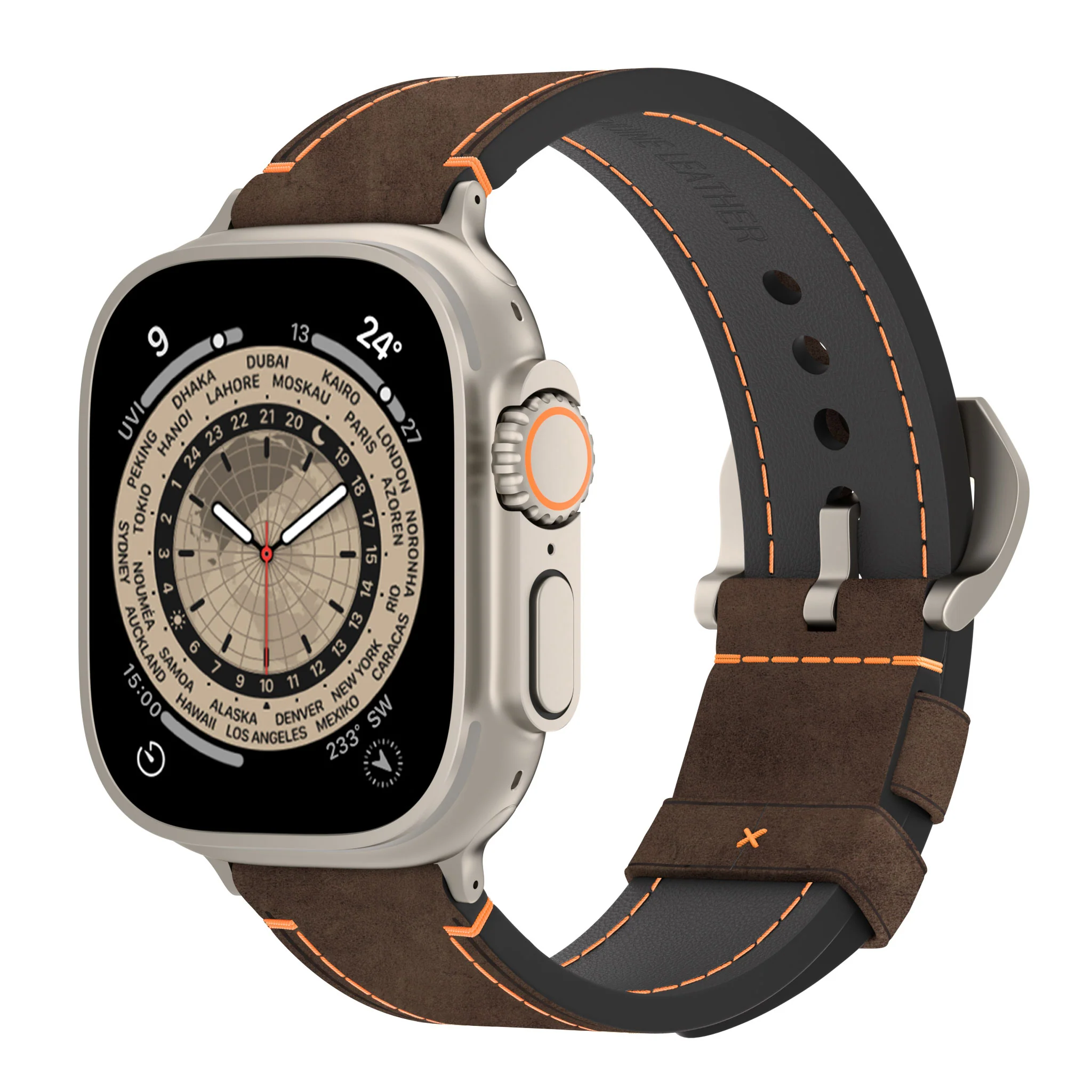 arktisband Apple Watch Ultra PALERMO GRANDE Lederarmband - Image 74
