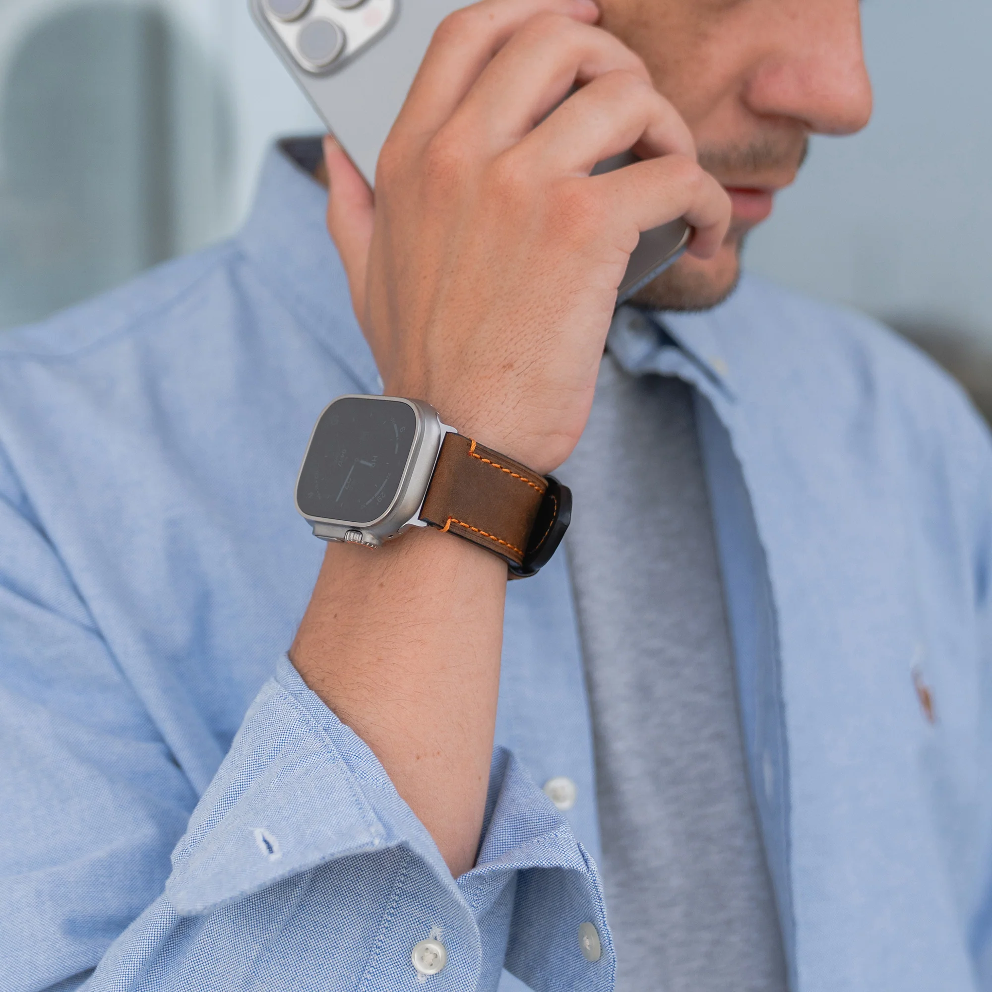 arktisband Apple Watch Ultra PALERMO GRANDE Lederarmband - Image 77