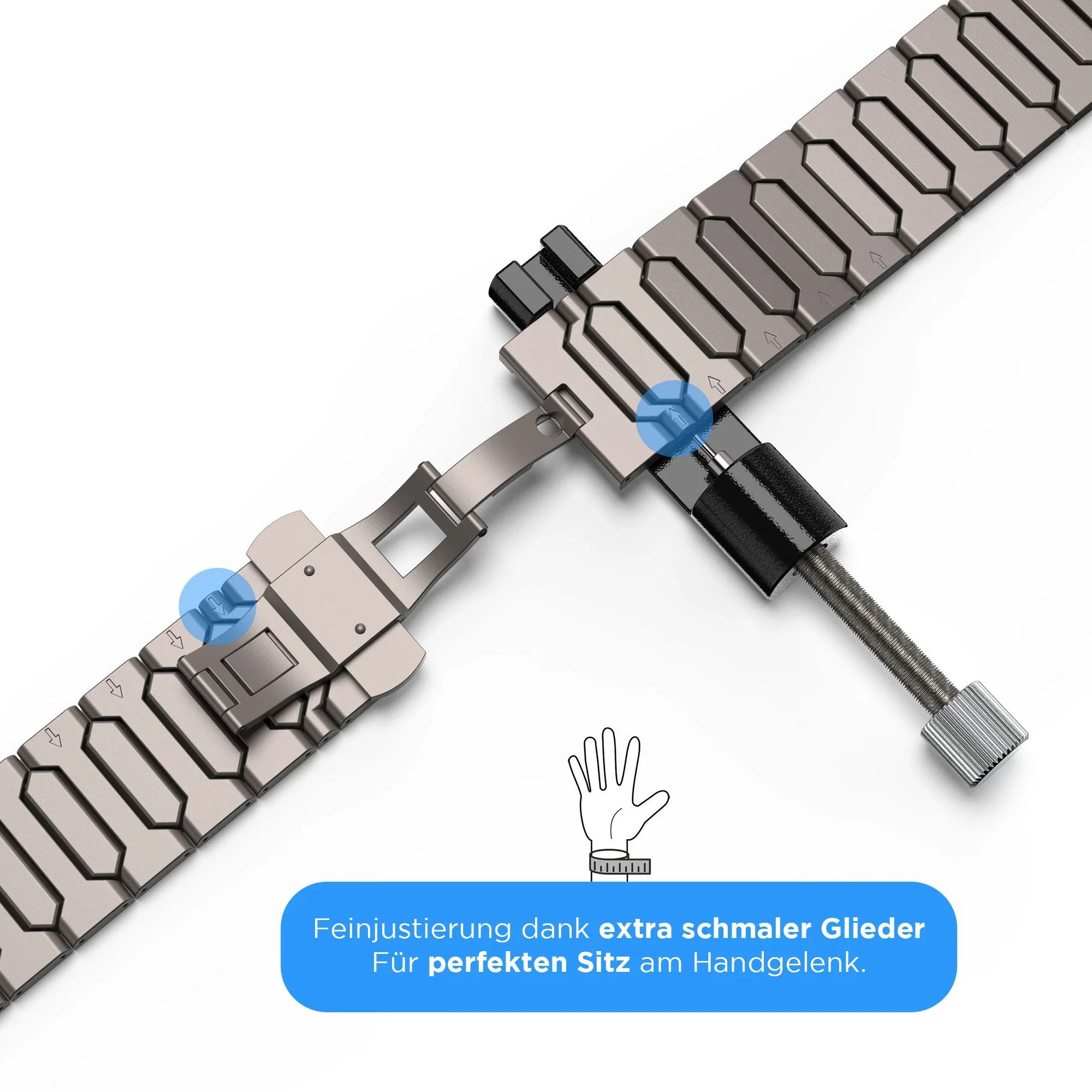 arktisband Apple Watch Ultra Titanarmband „Vectoron“ - Image 5
