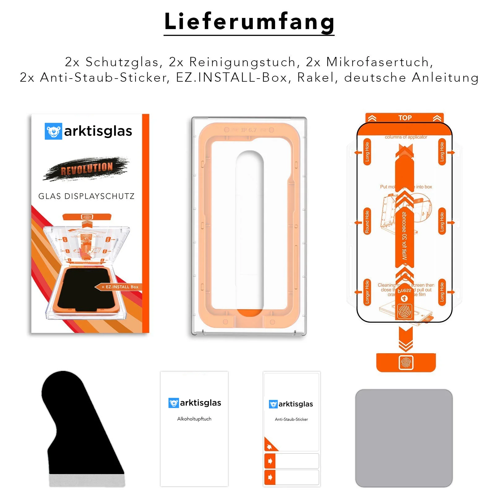 arktis 2er Set iPhone REVOLUTION Glas-Displayschutz - Image 34