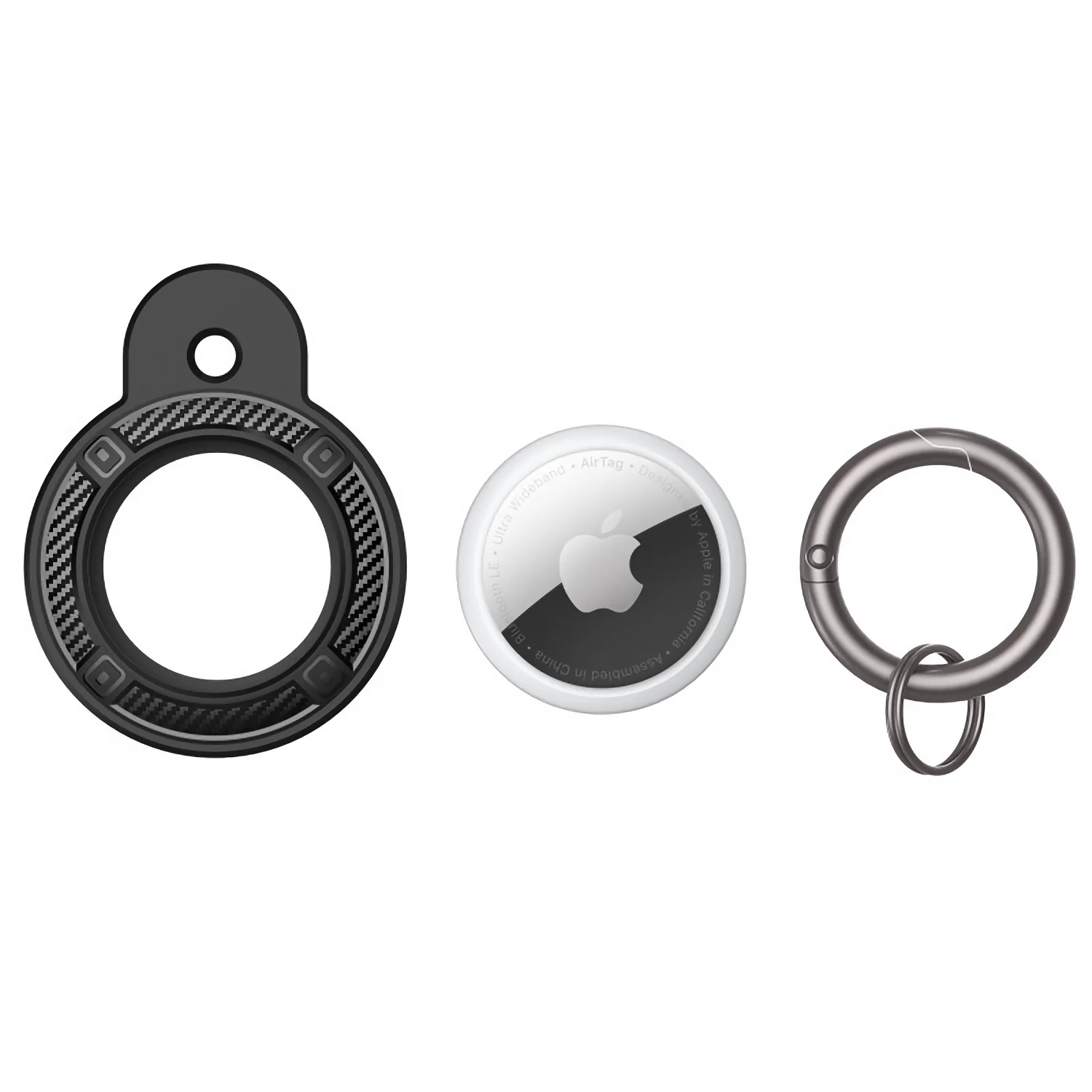 ArktisPRO AirTag Carbon Style Schlüsselanhänger schwarz - Image 6