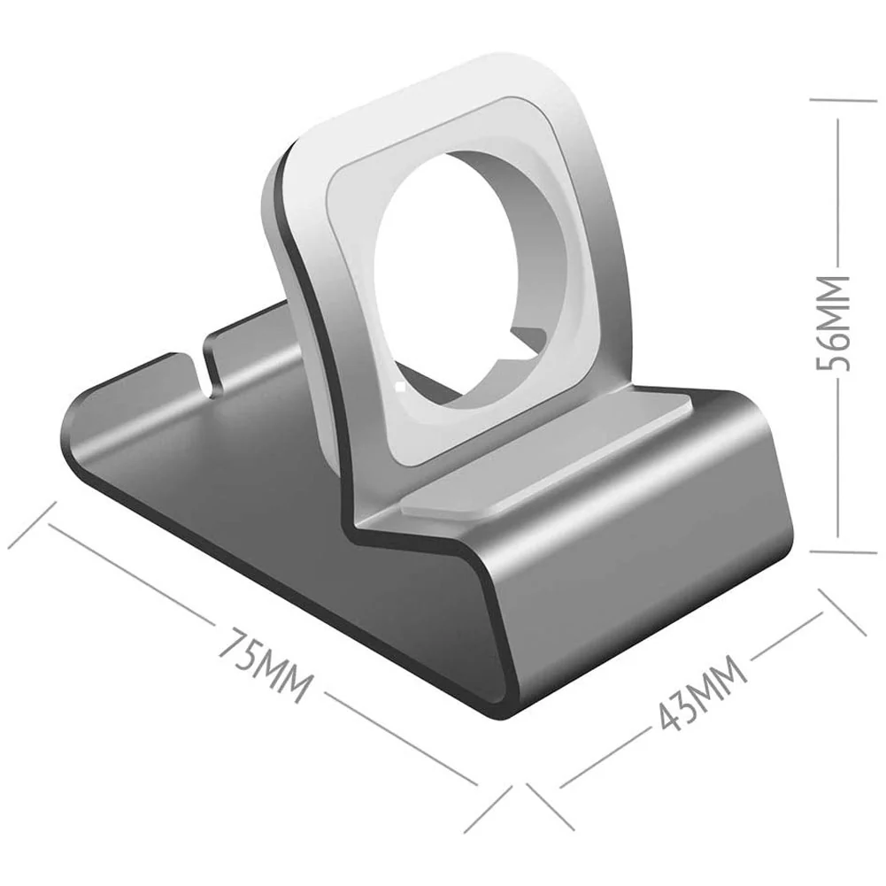 ArktisPRO Apple Watch Ladestation aus Aluminium - Silber - Image 5