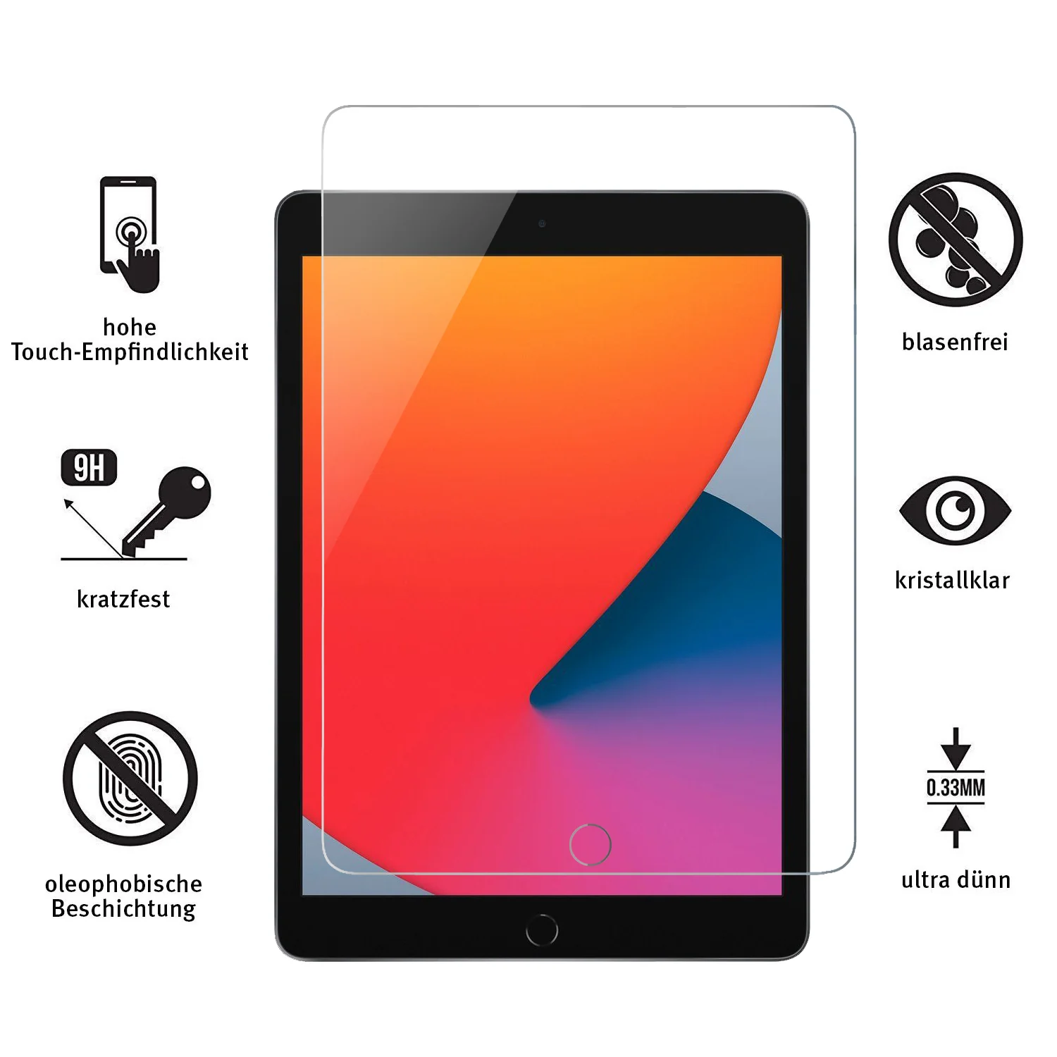 ArktisPRO iPad 10,2" Displayschutz GLAS - Image 3