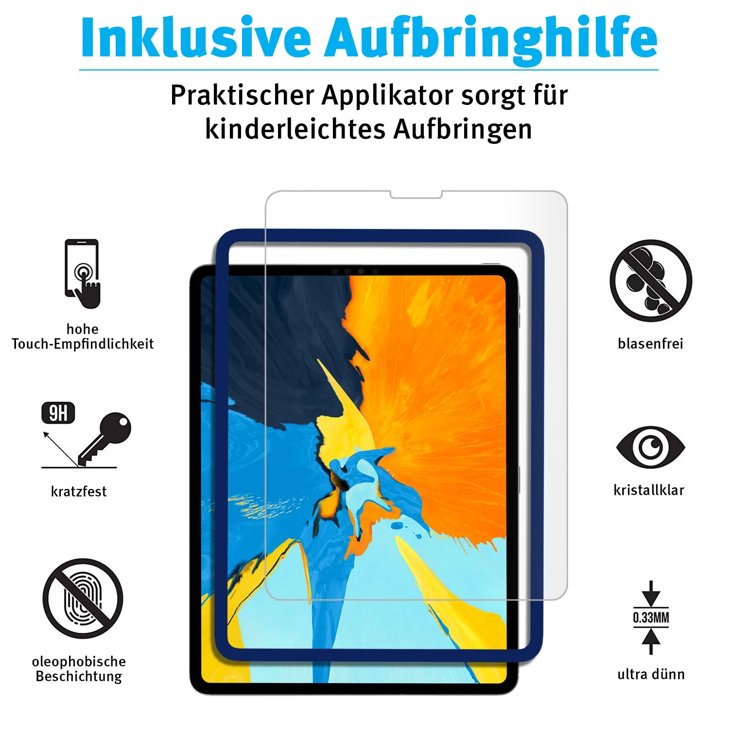 ArktisPRO iPad Air 10,9" (2022/2020) Displayschutz GLAS - Image 5