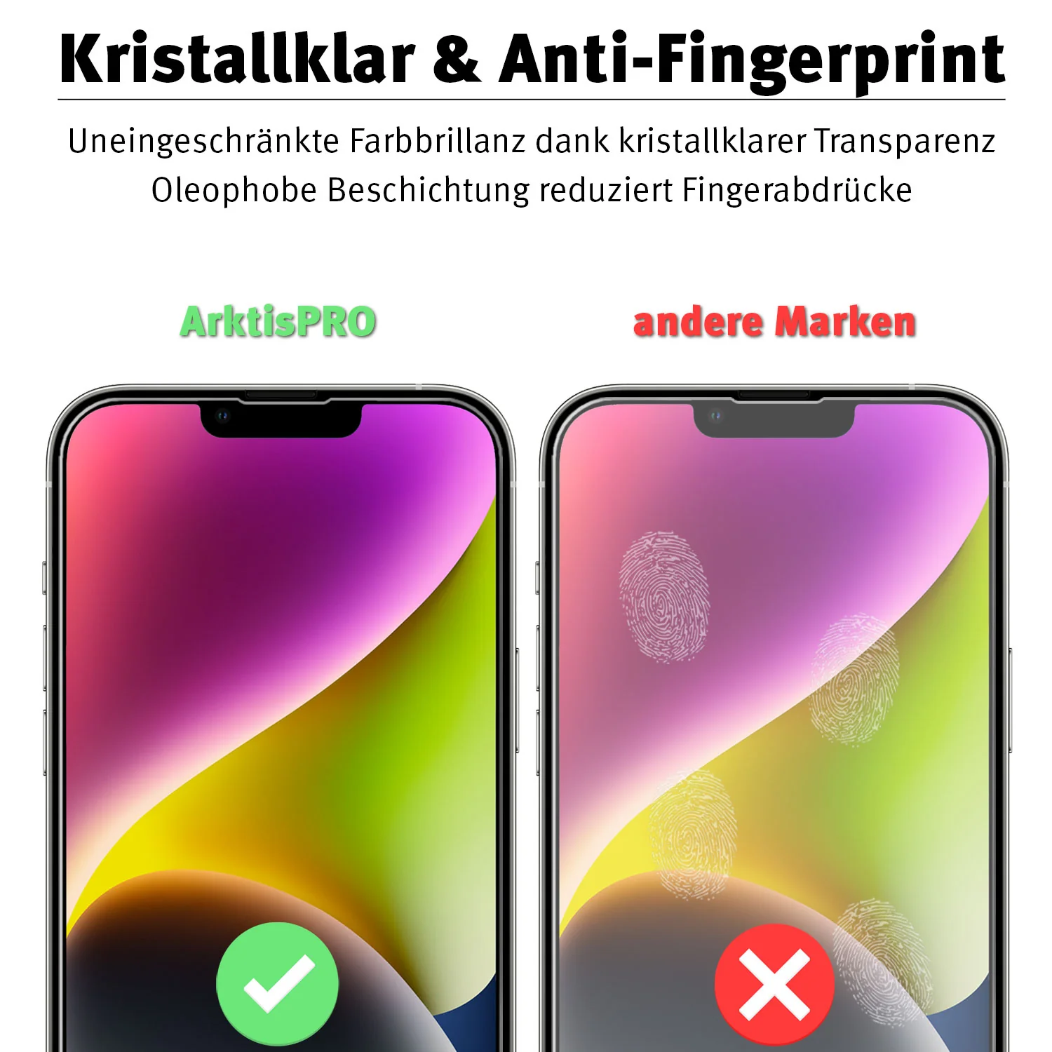 ArktisPRO iPhone 14 Plus Displayschutz GLAS - Image 4