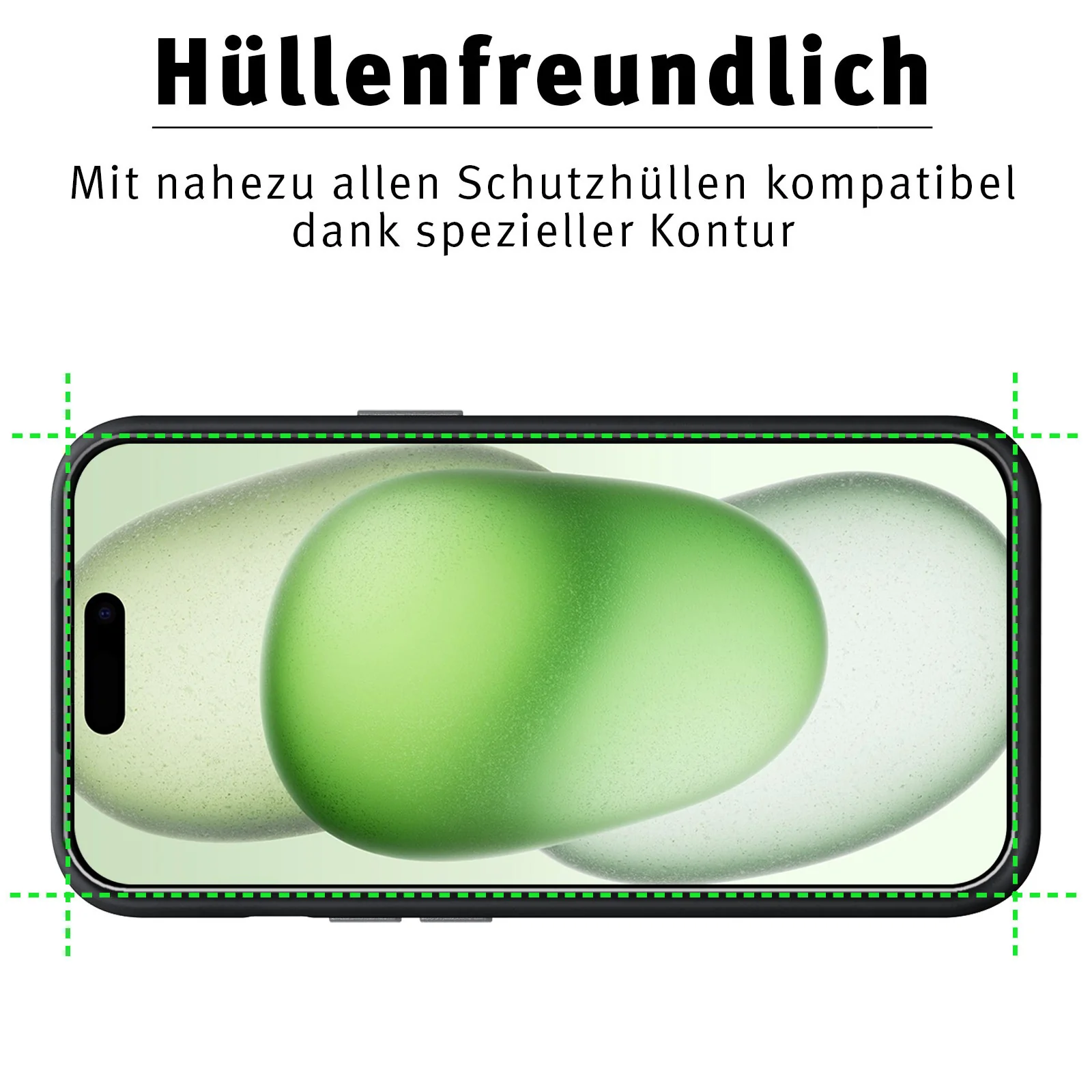 ArktisPRO iPhone 15 Plus Displayschutz GLAS - 3er Set - Image 5