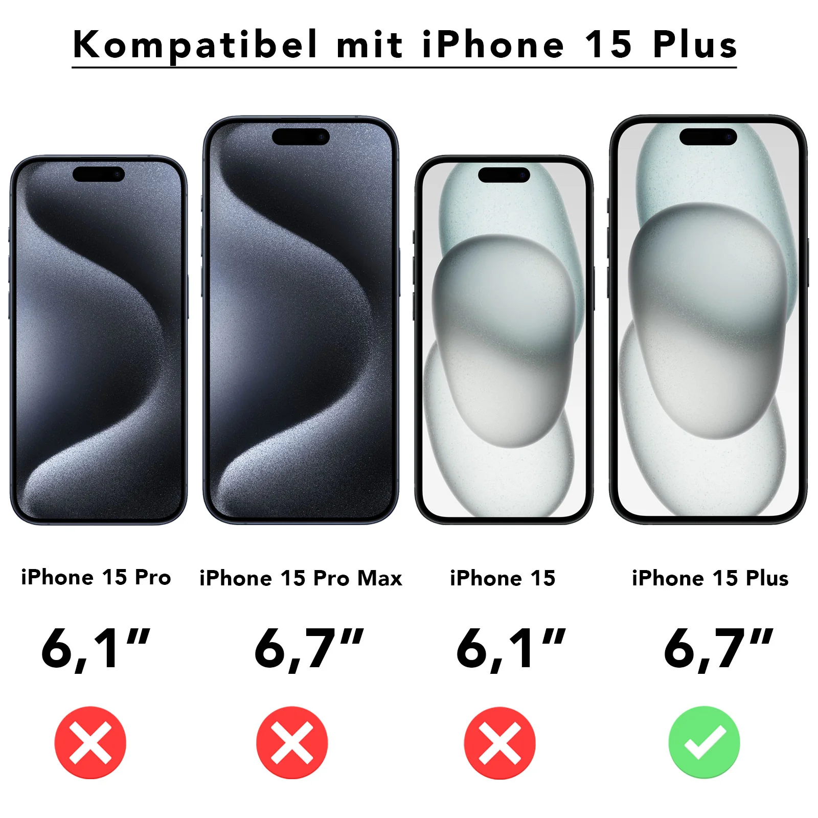 ArktisPRO iPhone 15 Plus Displayschutz GLAS - 3er Set - Image 6