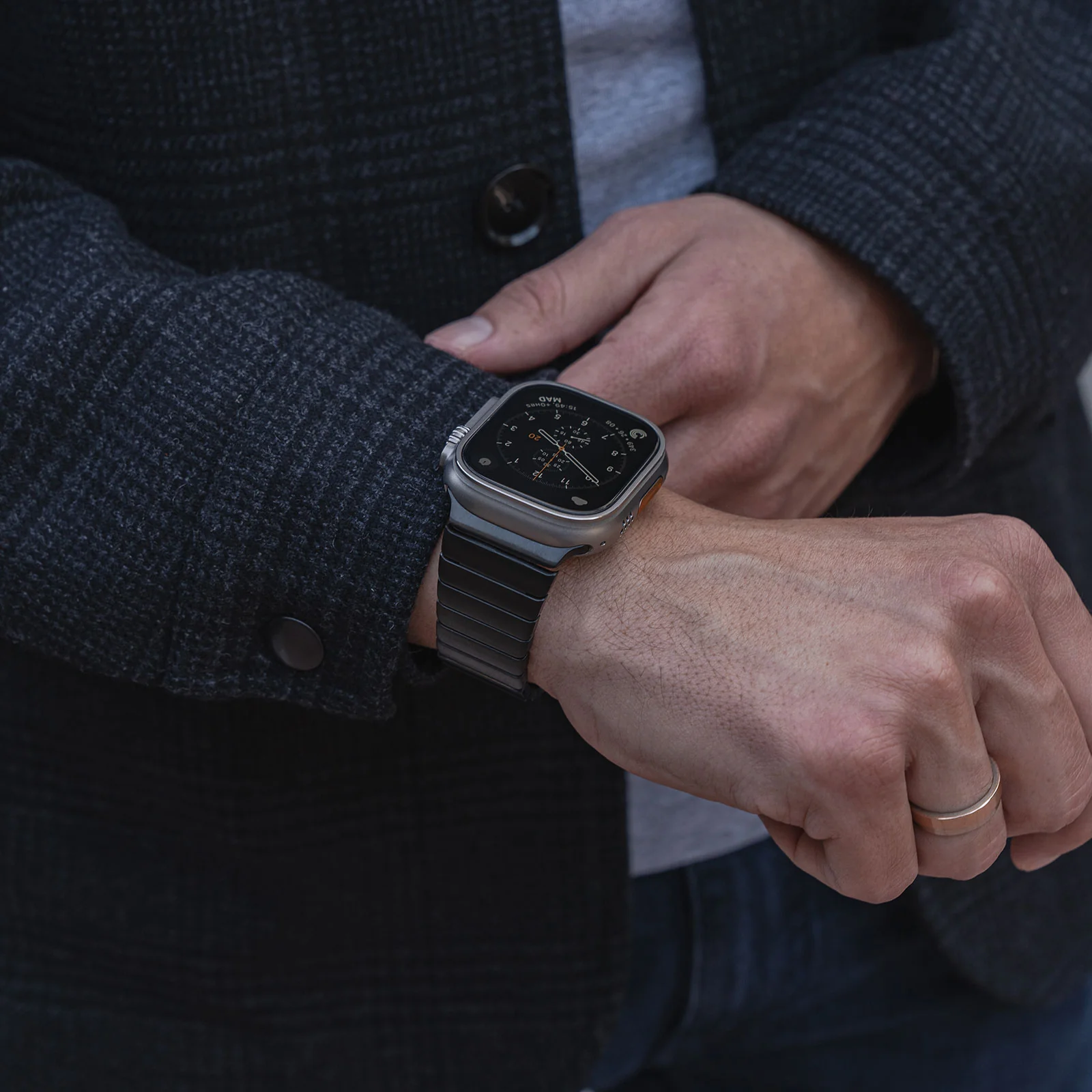 arktisband Apple Watch Ultra Edelstahl Armband "Commander" - Image 5