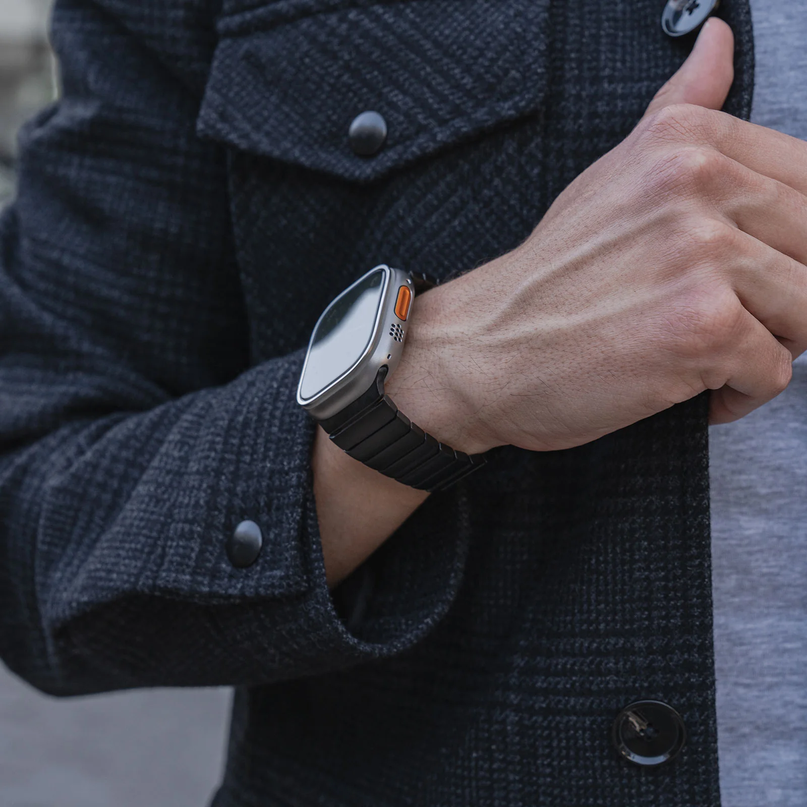 arktisband Apple Watch Ultra Edelstahl Armband "Commander" - Image 6