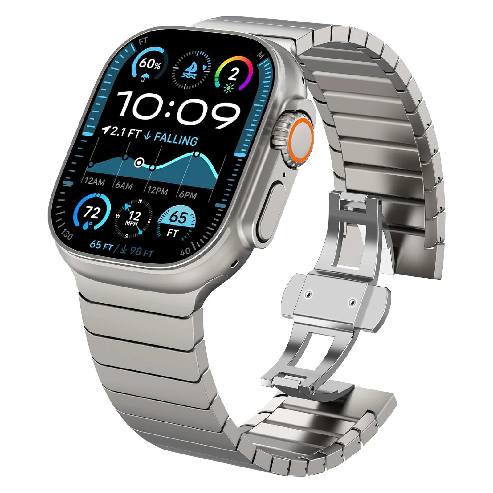 arktisband Apple Watch Ultra Edelstahl Armband "Commander" - Image 7