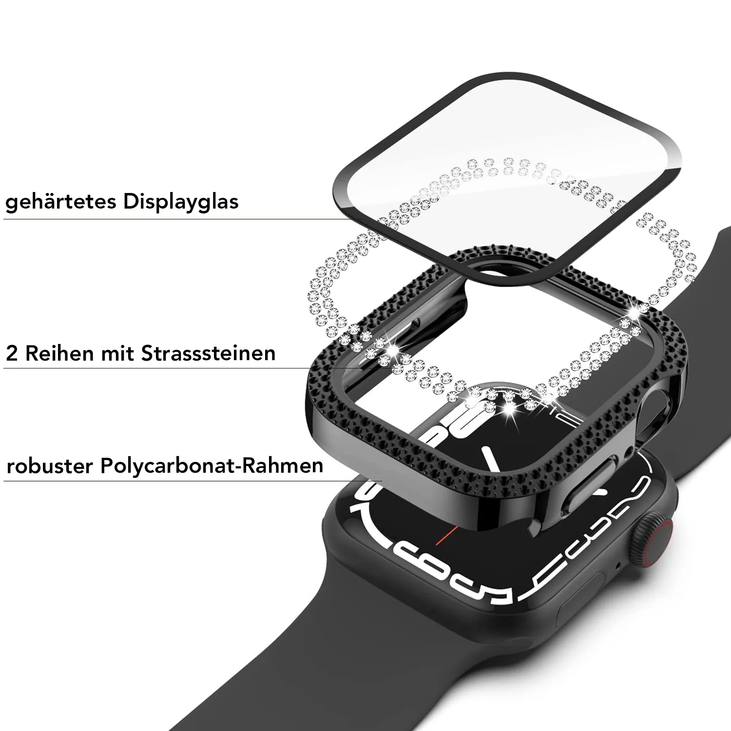 arktisband GLAMOUR Glitzerhülle für Apple Watch - Image 12