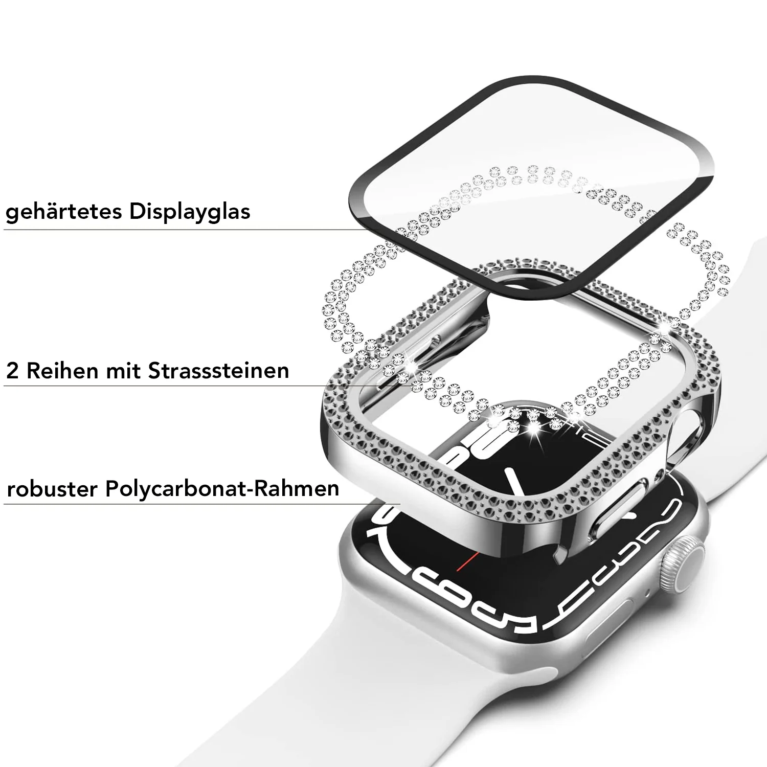 arktisband GLAMOUR Glitzerhülle für Apple Watch - Image 16