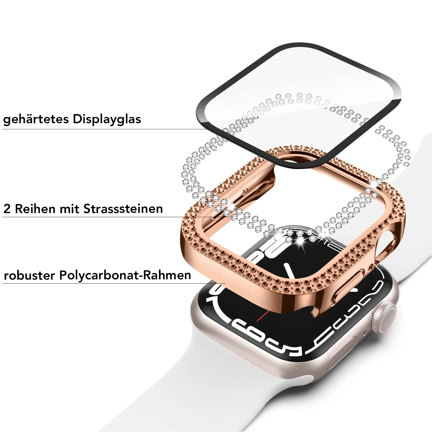 arktisband GLAMOUR Glitzerhülle für Apple Watch - Image 4