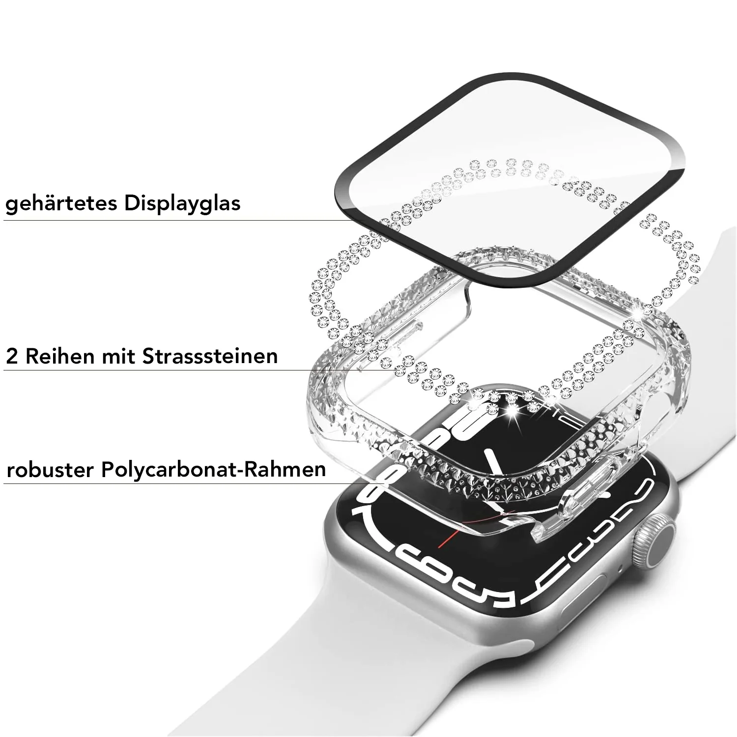 arktisband GLAMOUR Glitzerhülle für Apple Watch - Image 8