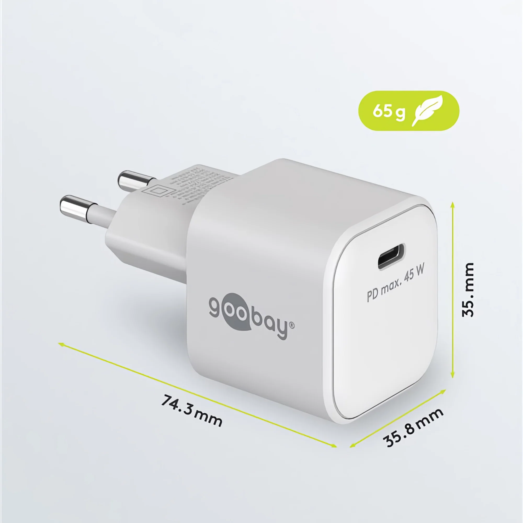 USB-C Netzteil Fast Charge GaN USB-C 45 W - Image 5