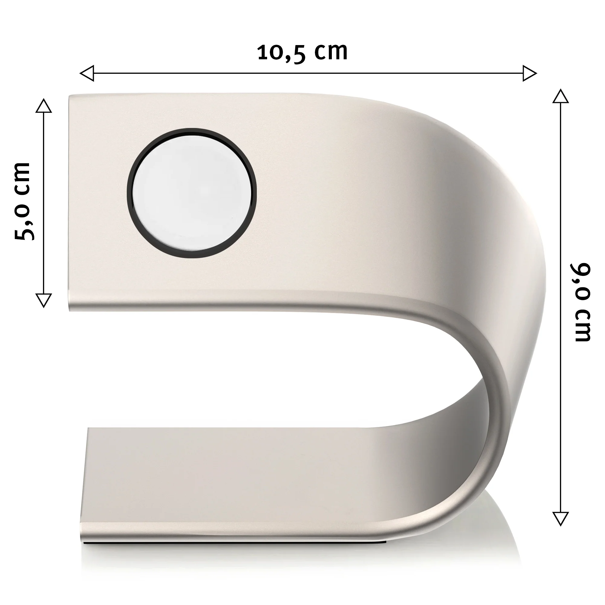 arktisband Aluminium Apple Watch Ultra Ständer - Titanfarben - Image 3