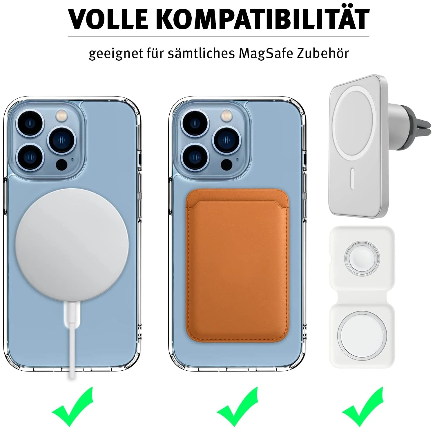 iCEO iPhone 14 Pro Crystal Case mit MagSafe - Transparent - Image 3