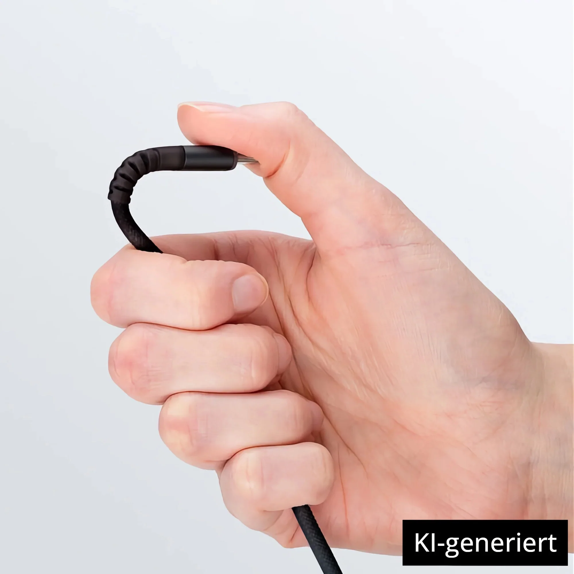 USB-C auf USB-A Kabel Textilkabel mit Metallsteckern - Image 9