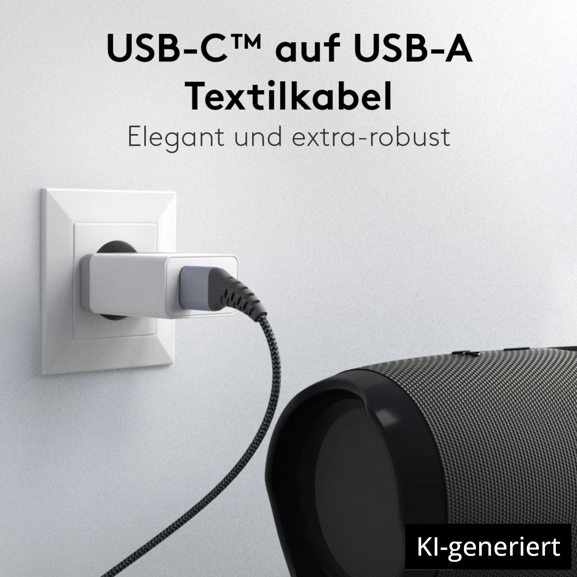 USB-C auf USB-C Kabel Textilkabel mit Metallsteckern - Image 12